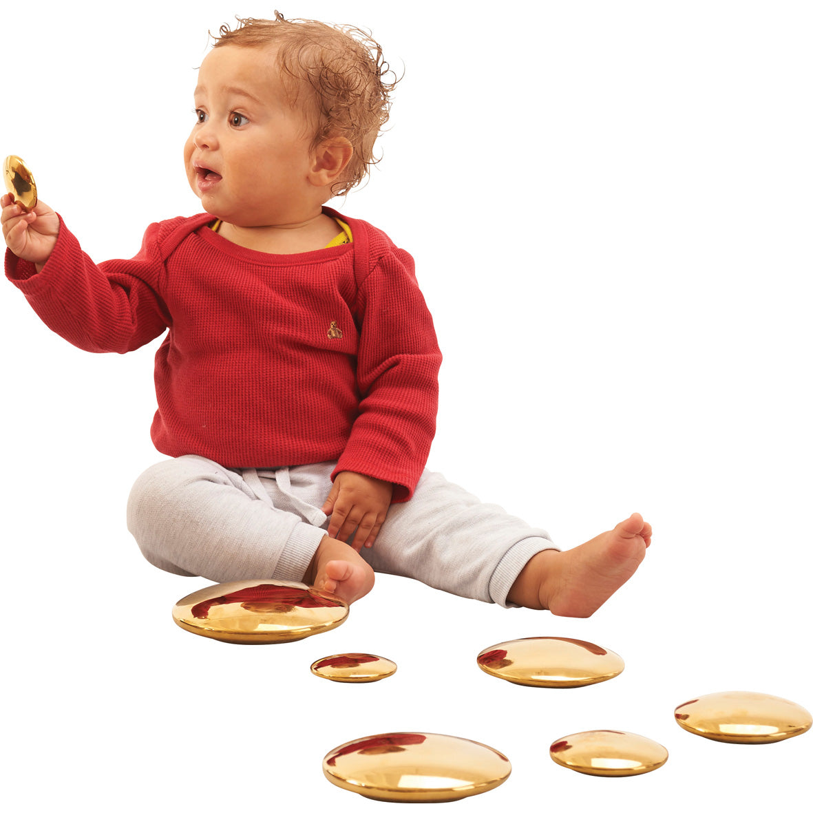 Sensory Gold Reflective Buttons pk 7