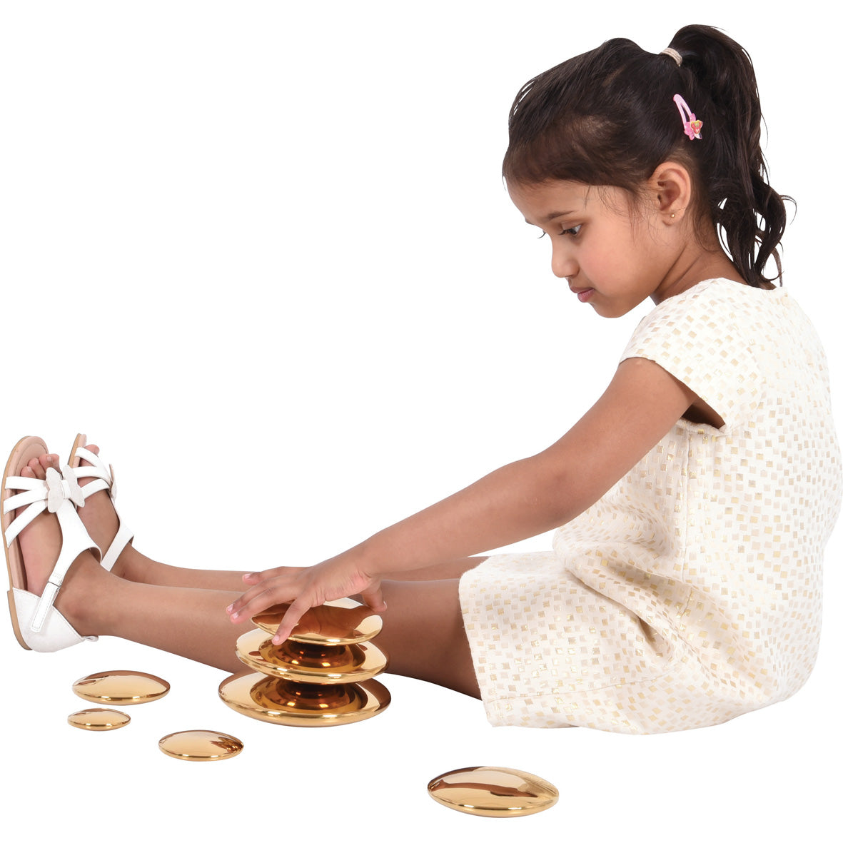 Sensory Gold Reflective Buttons pk 7