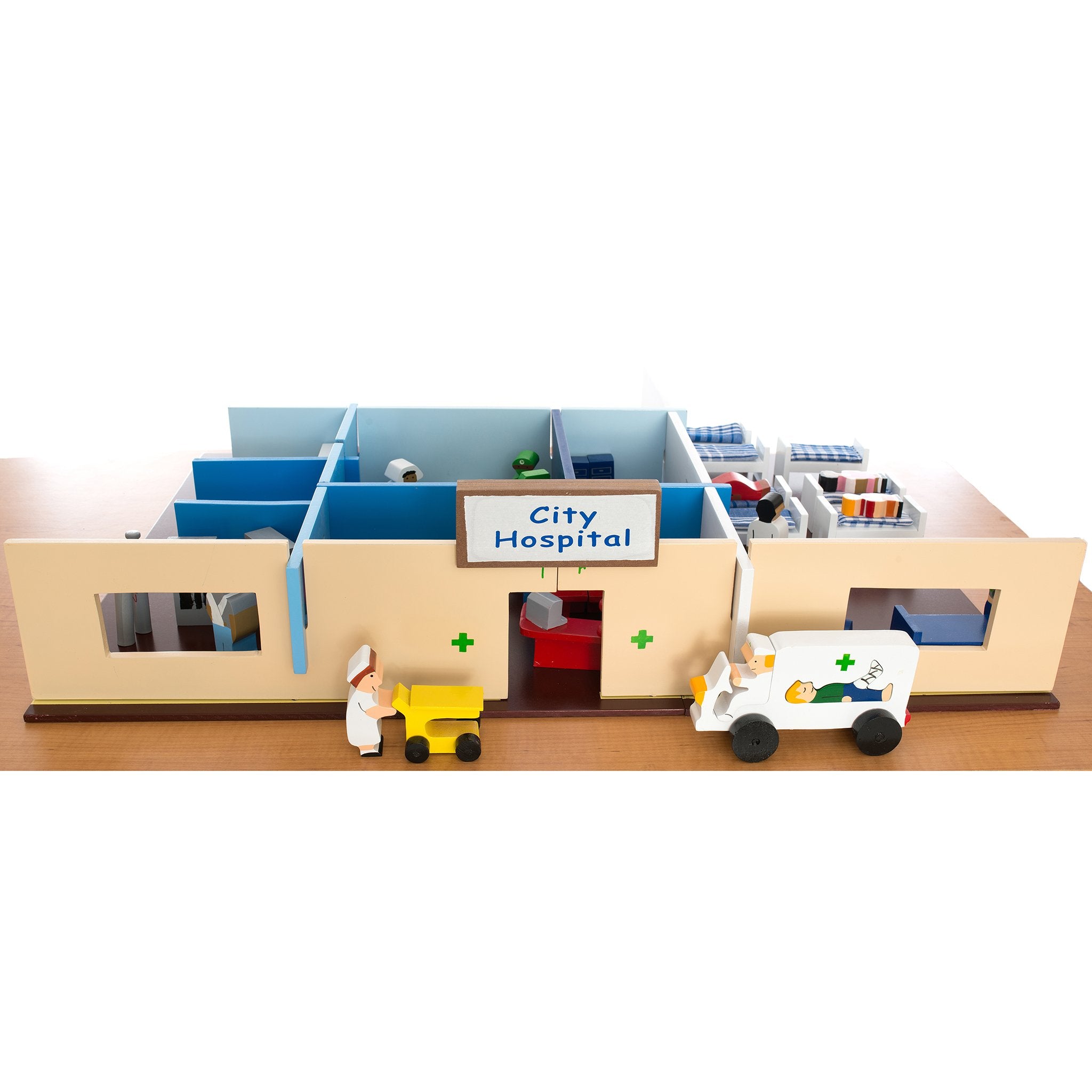 Wooden Hospital Play Set
