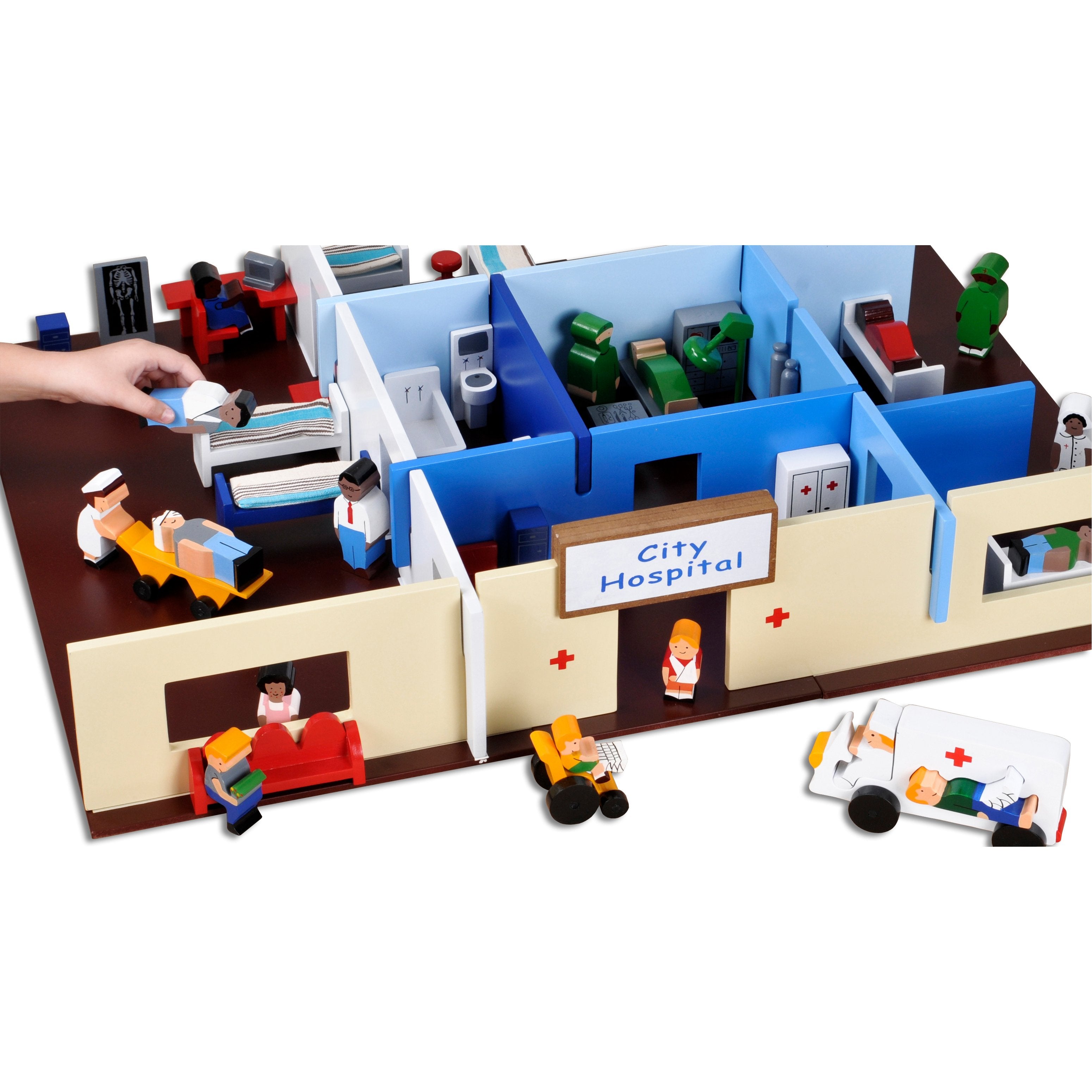 Wooden Hospital Play Set