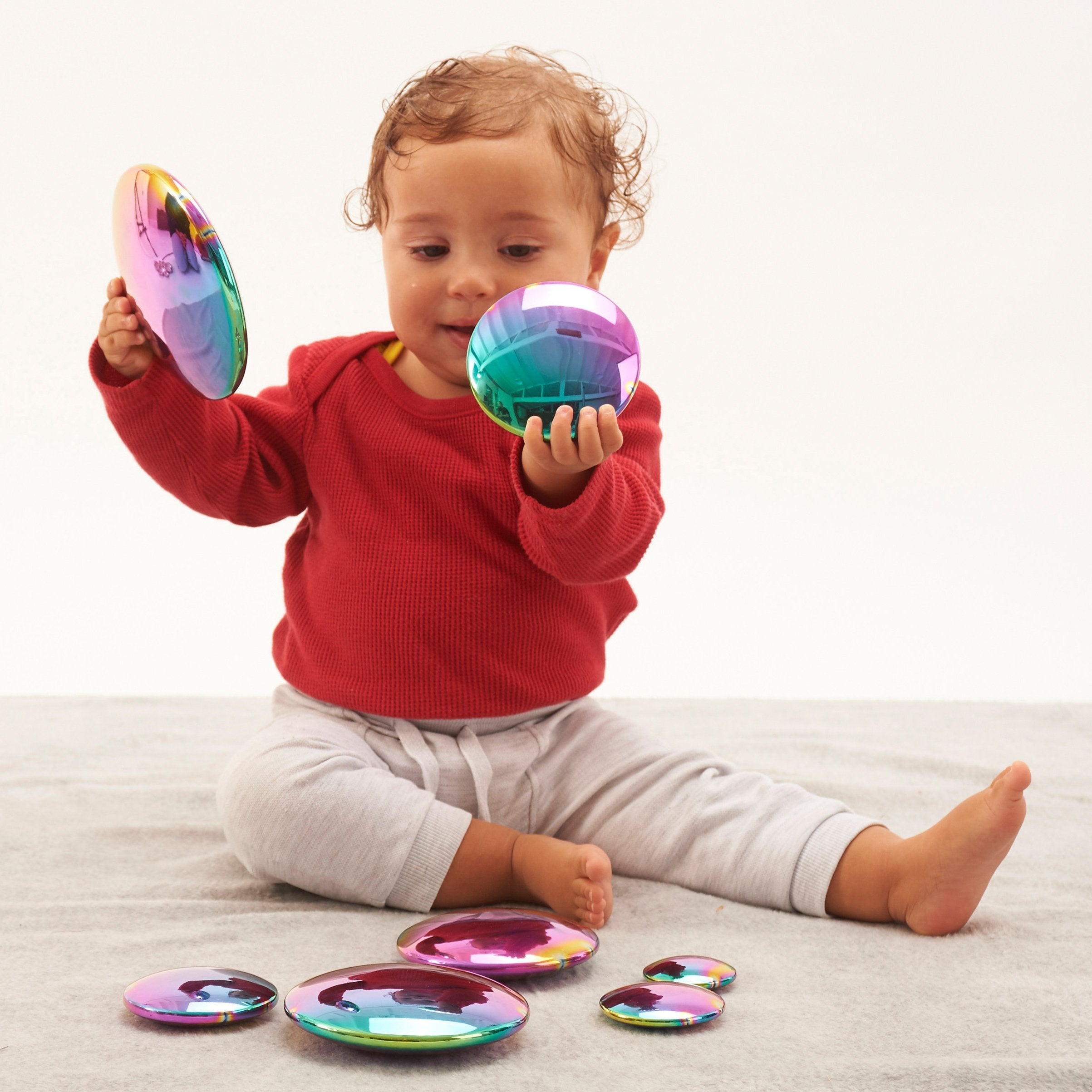Sensory Reflective Colour Burst Buttons pk 7