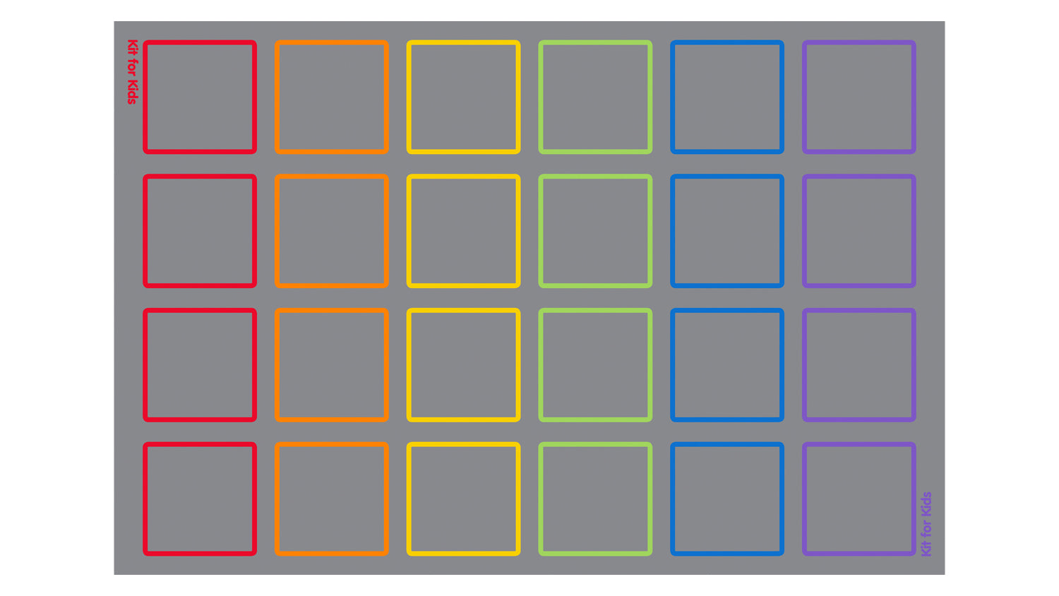 Essentials Rainbow Squares Indoor/Outdoor Carpet