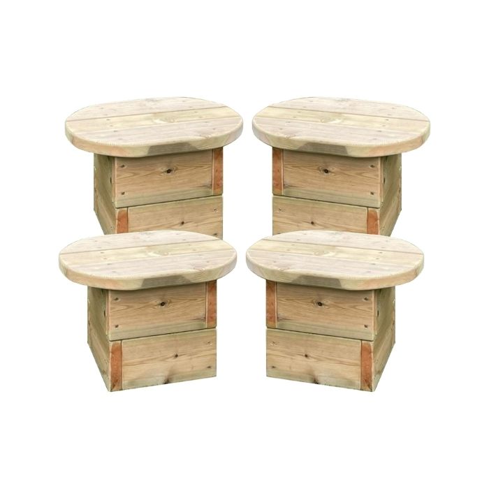 Toddler Timber Stools pk 4