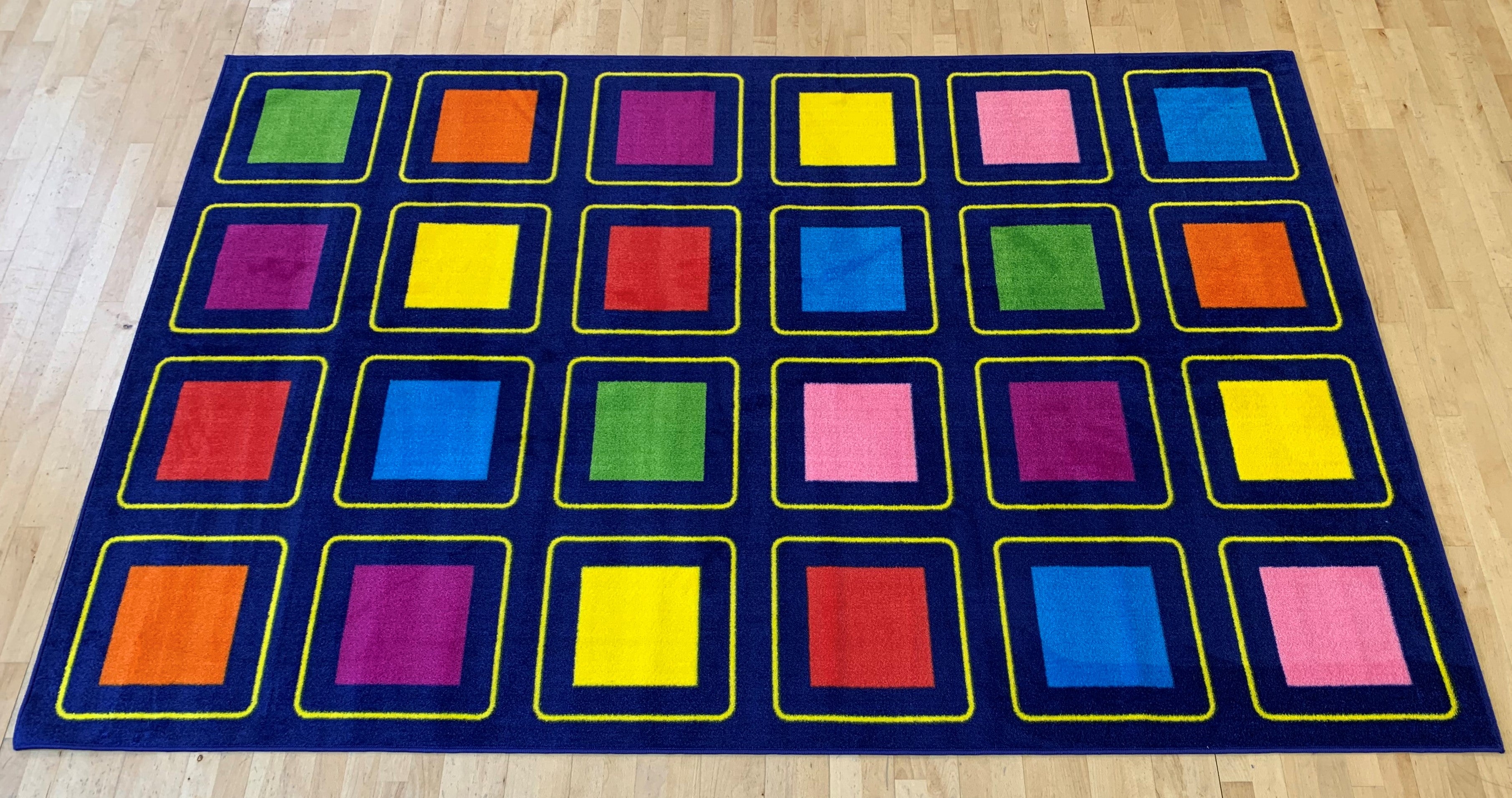 KinderColour™ Squares Placement Carpet