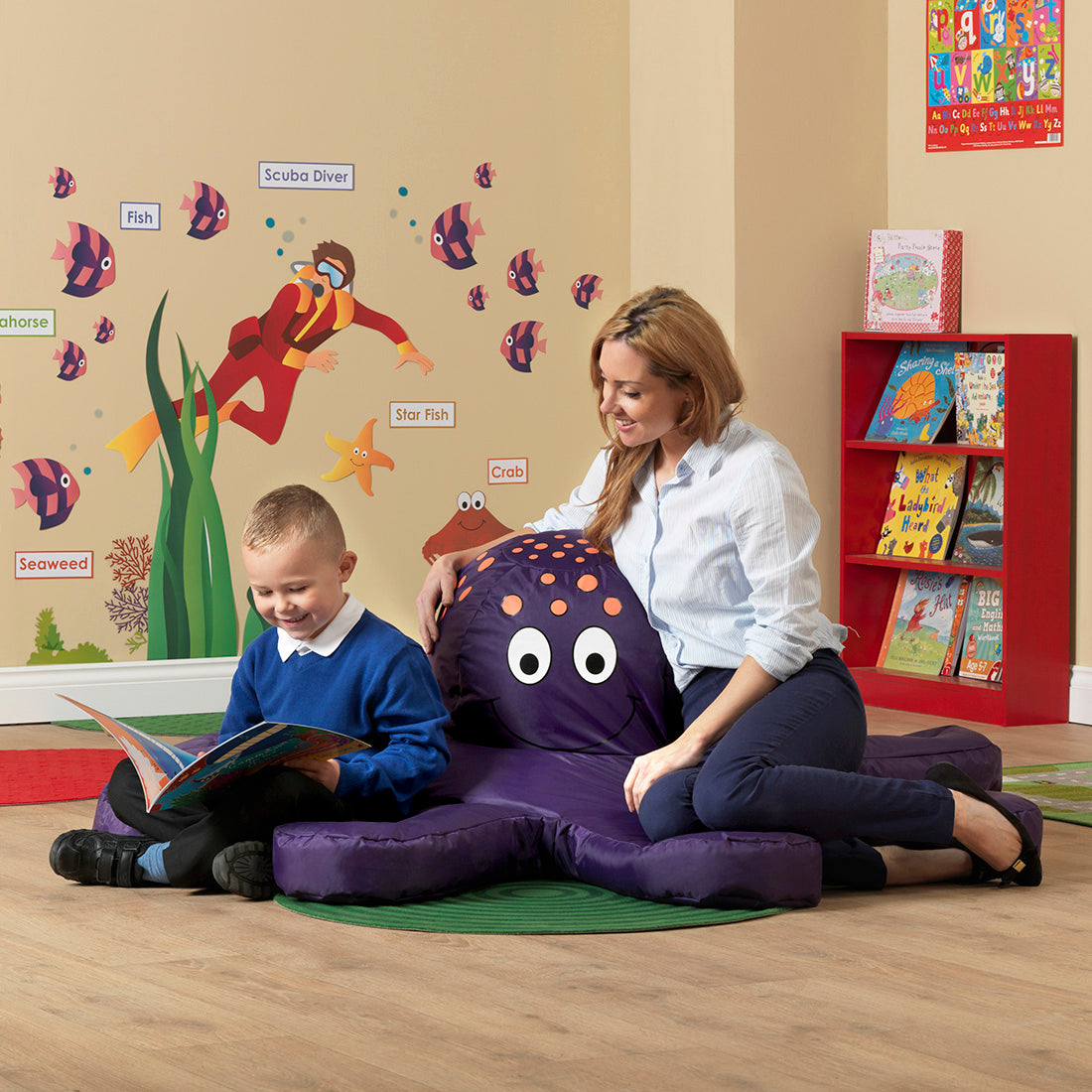 Sea Life Creature Bean Bags (Octopus, Fish & Whale) pk 3