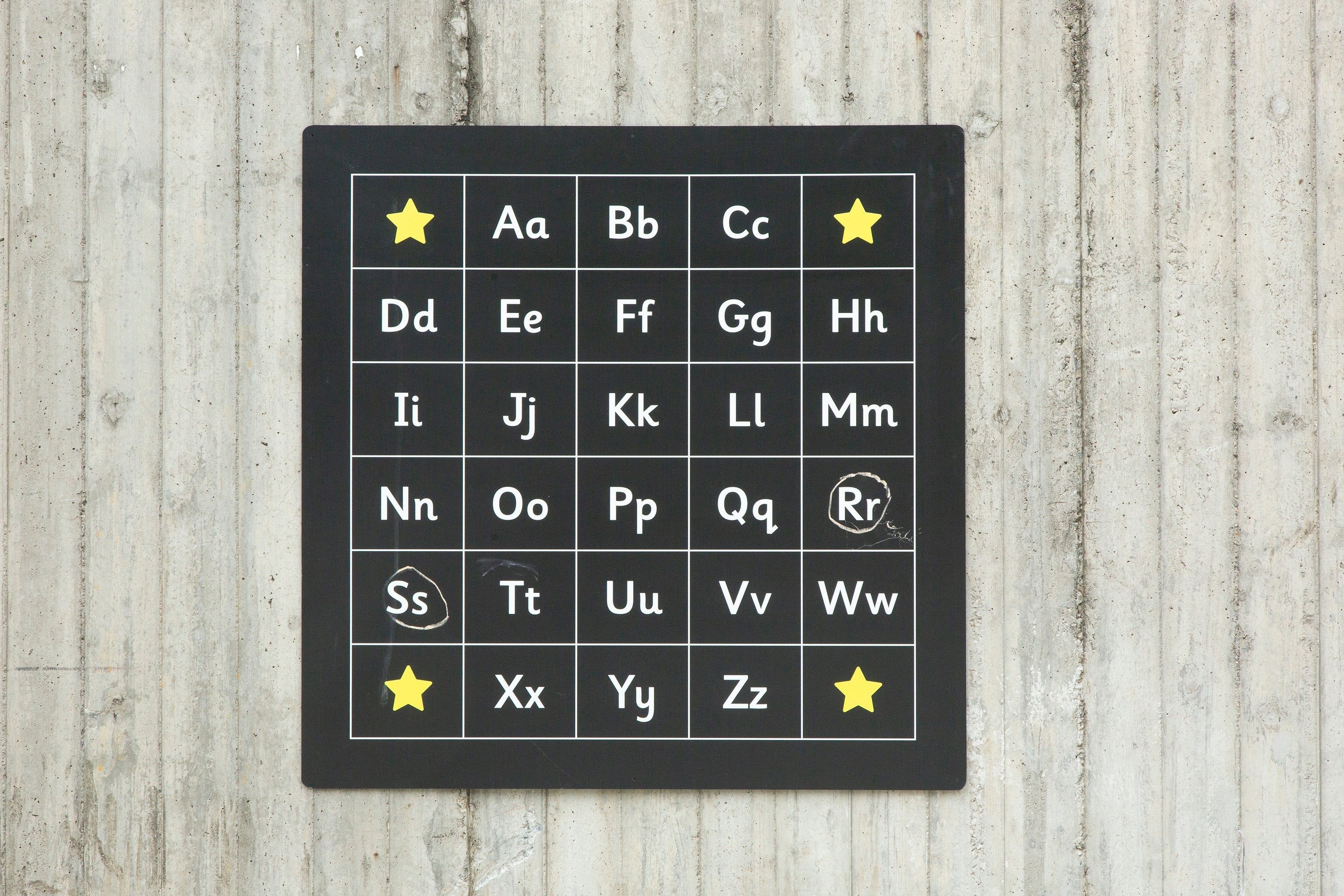 Outdoor - Alphabet Chalkboard