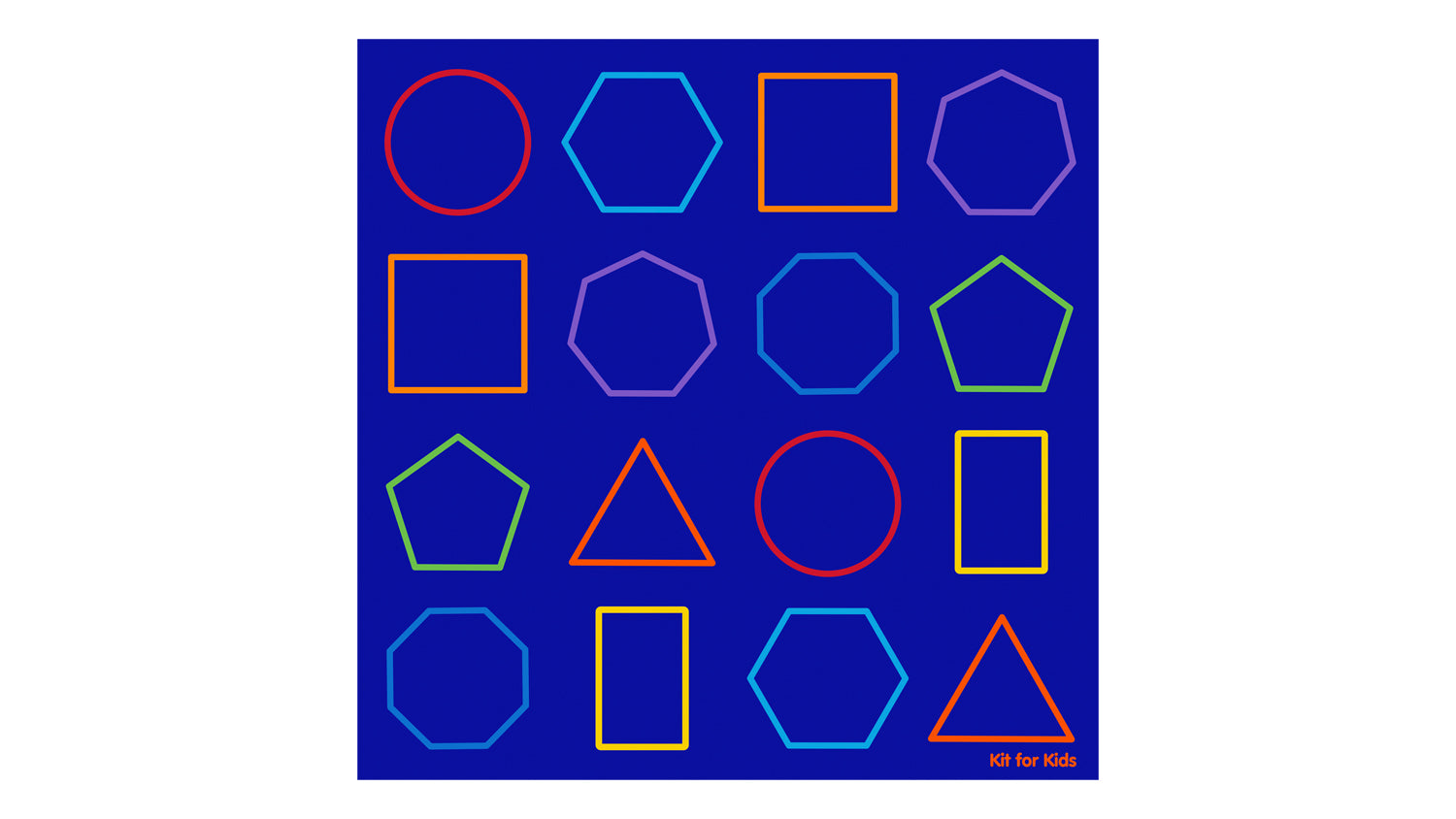 Essentials Rainbow Geometric Carpet