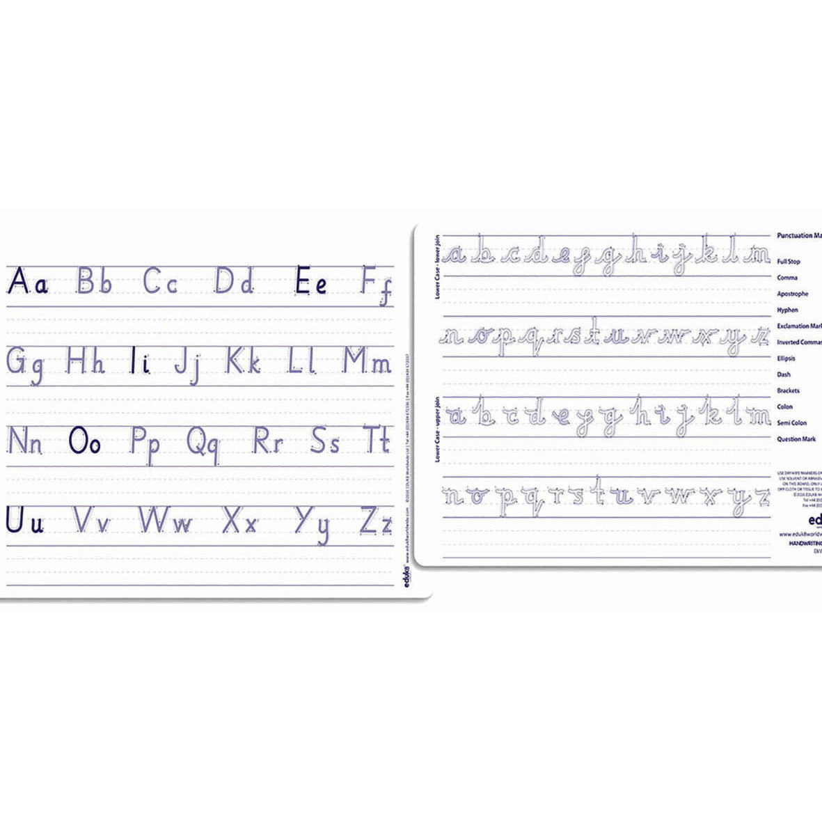 Drywipe A4 Handwriting Whiteboards pk 30