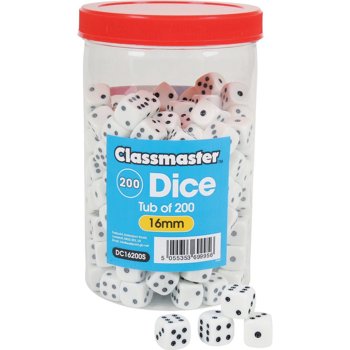 Dice-(Spotted)-16mm-pk-200