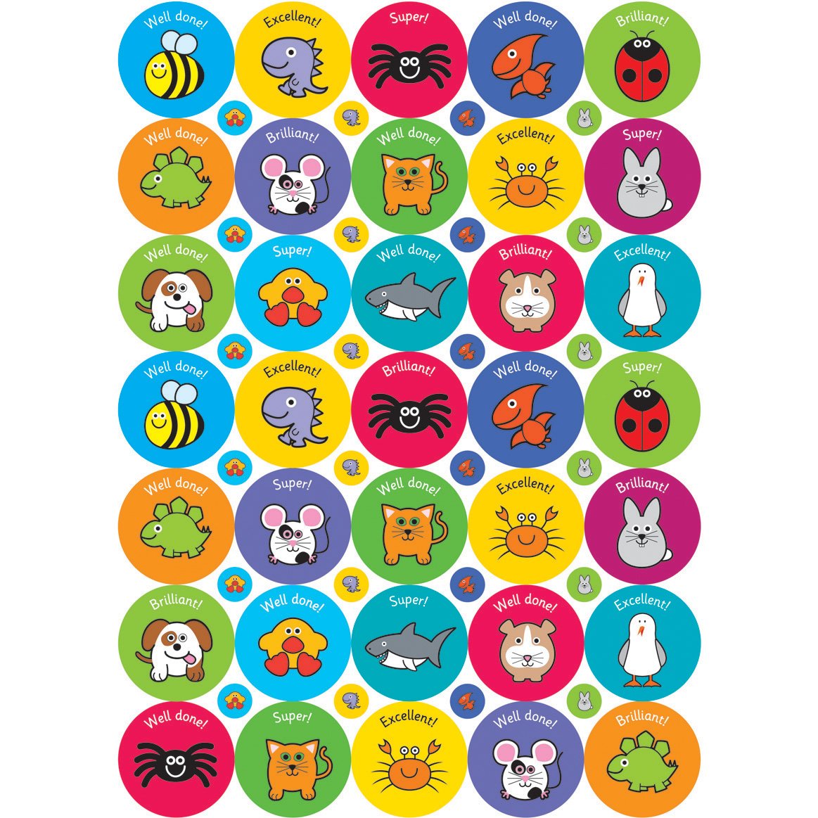 Exclamations-Stickers---38/10mm-pk-10