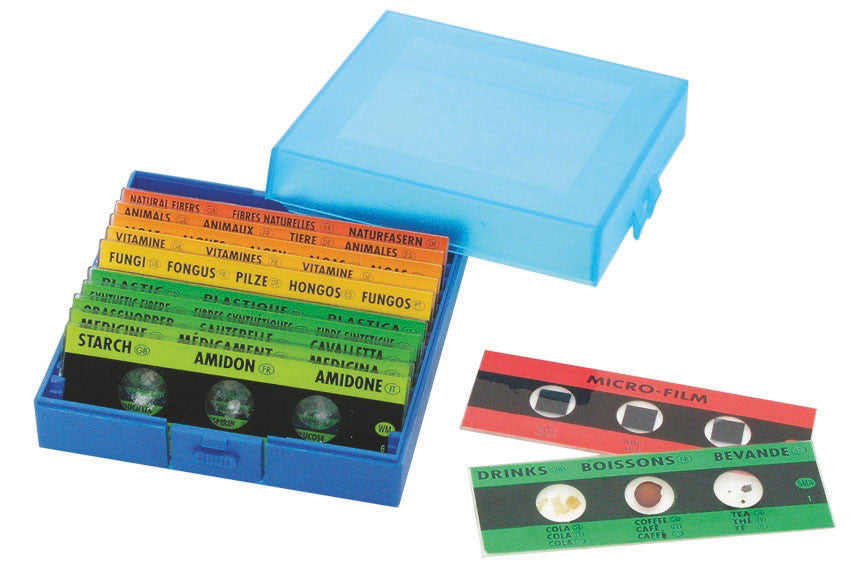 Prepared Microscope Slides pk 12