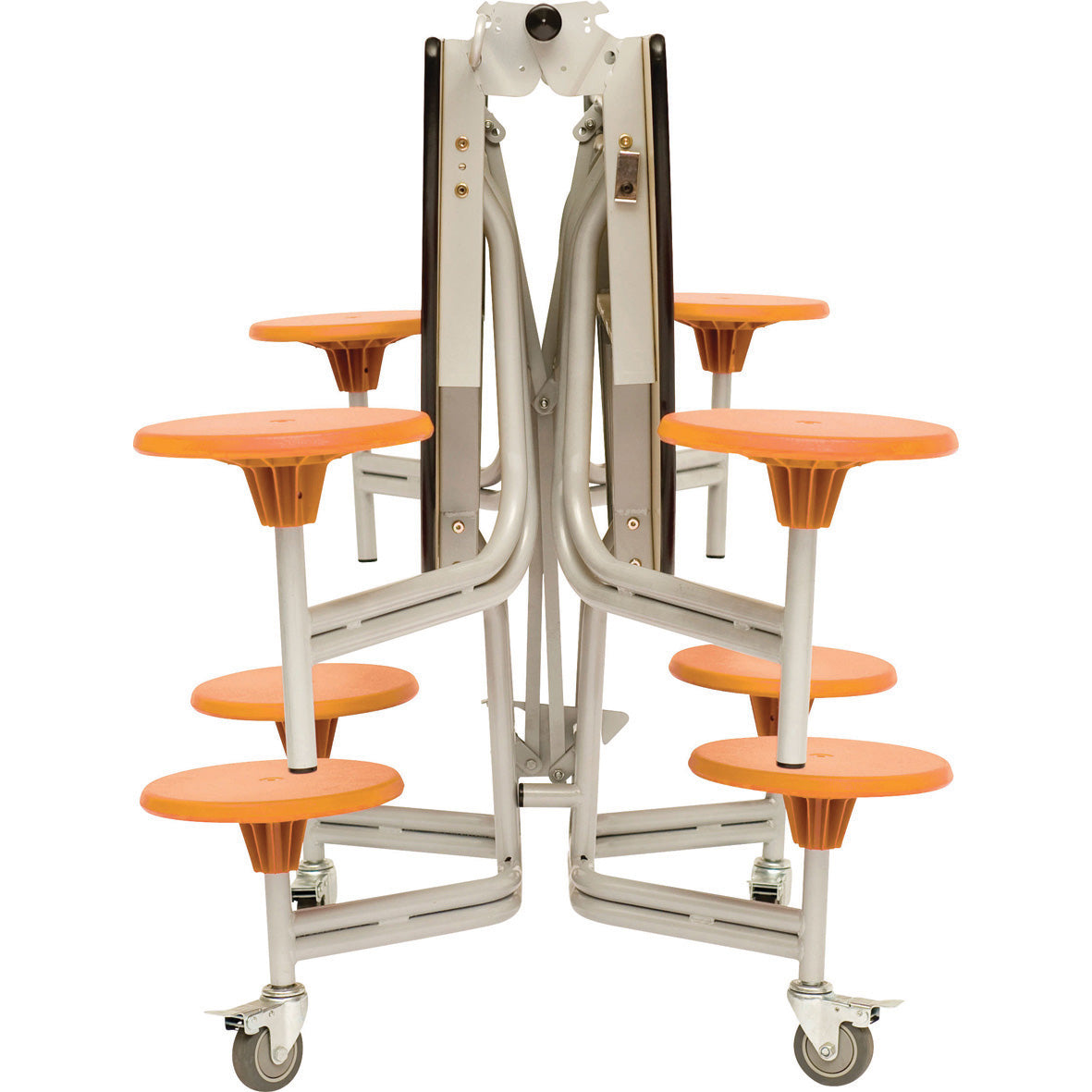 Round Mobile Folding Dining Table - 8 Seat Unit