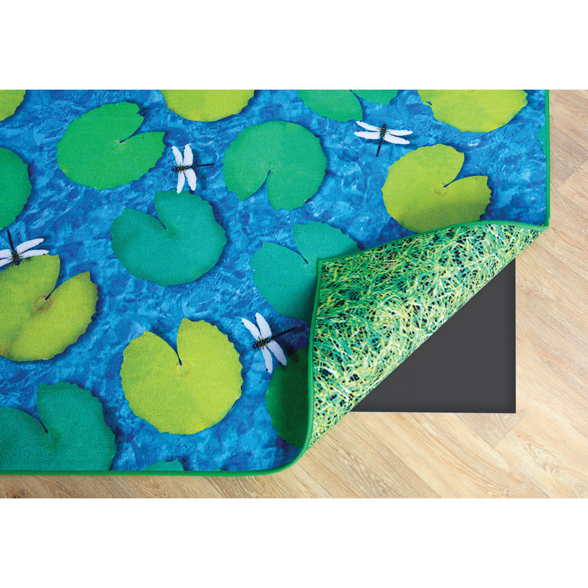 Grass & Lily Pad Double-Sided Carpet