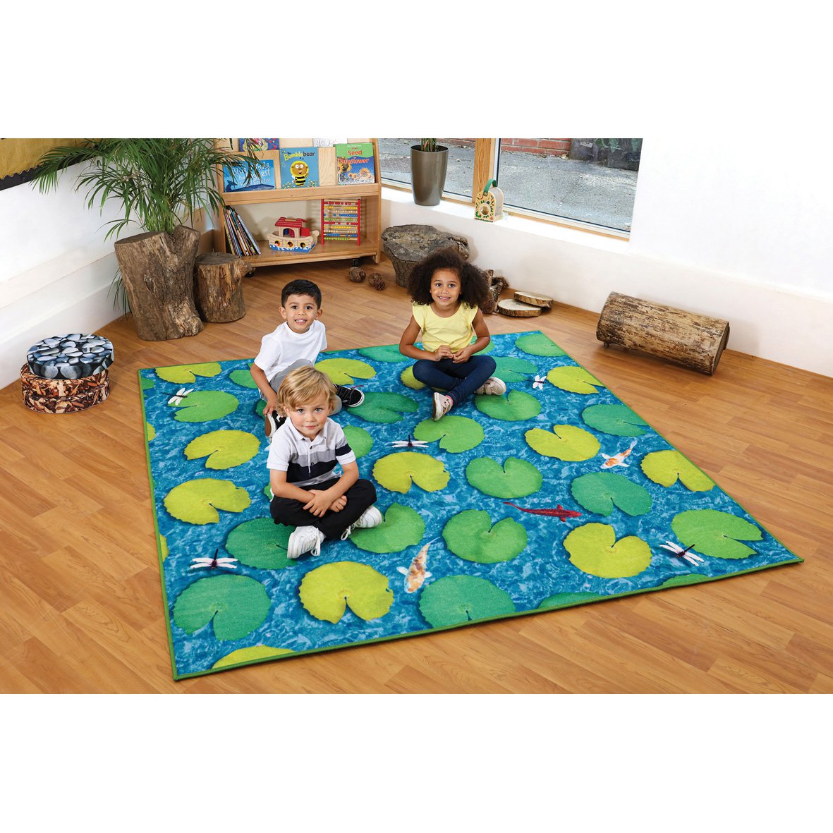 Grass & Lily Pad Double-Sided Carpet