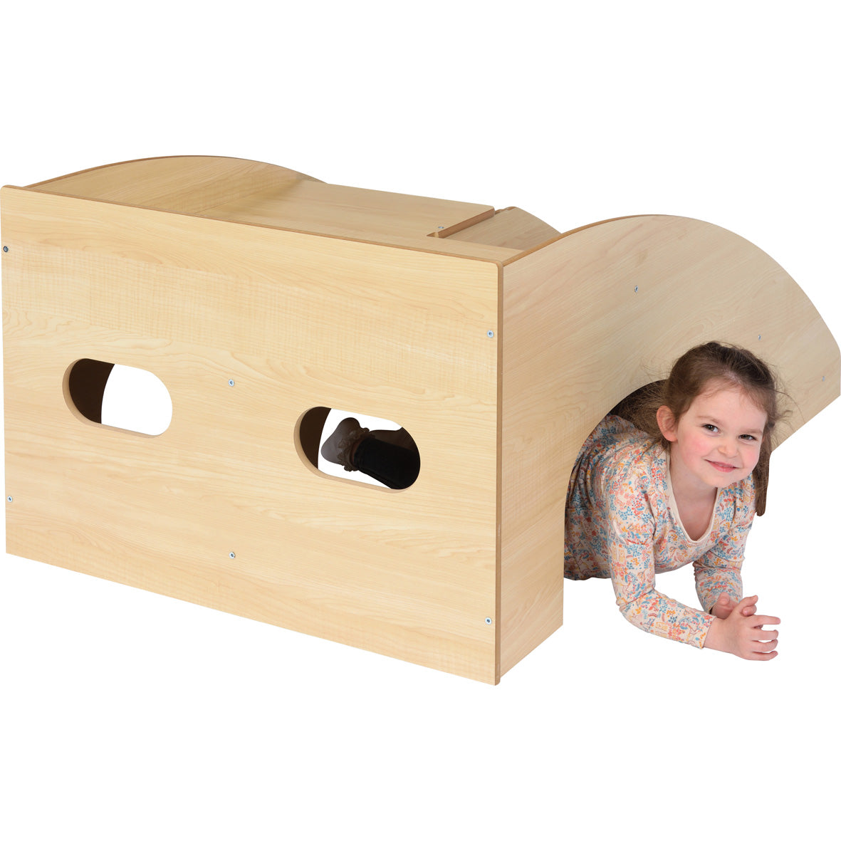 Indoor Wooden Slide n Hide