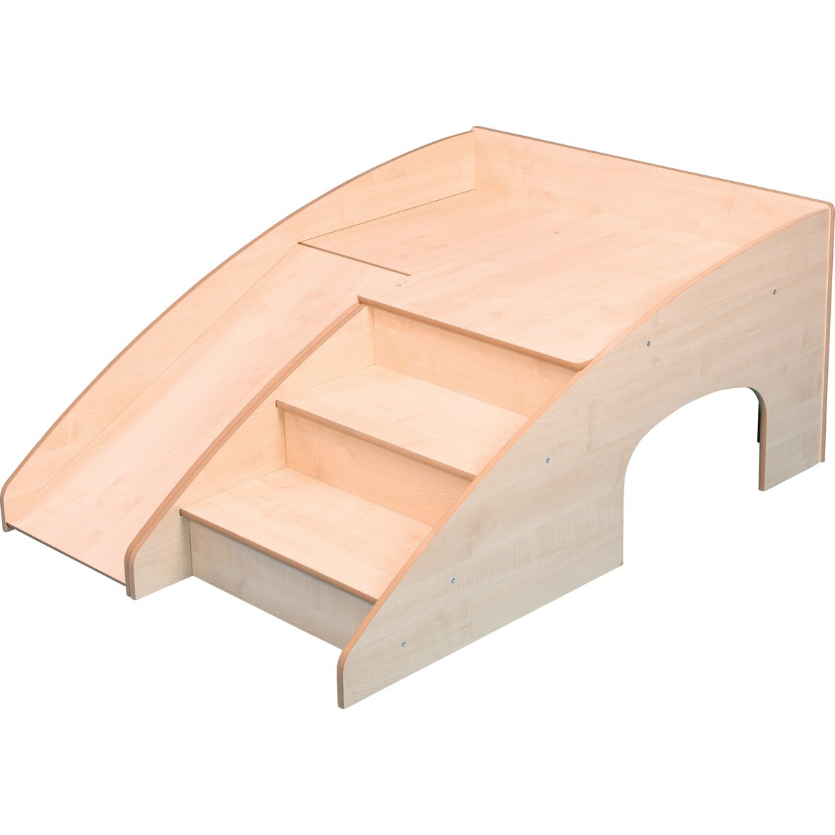 Indoor Wooden Slide n Hide