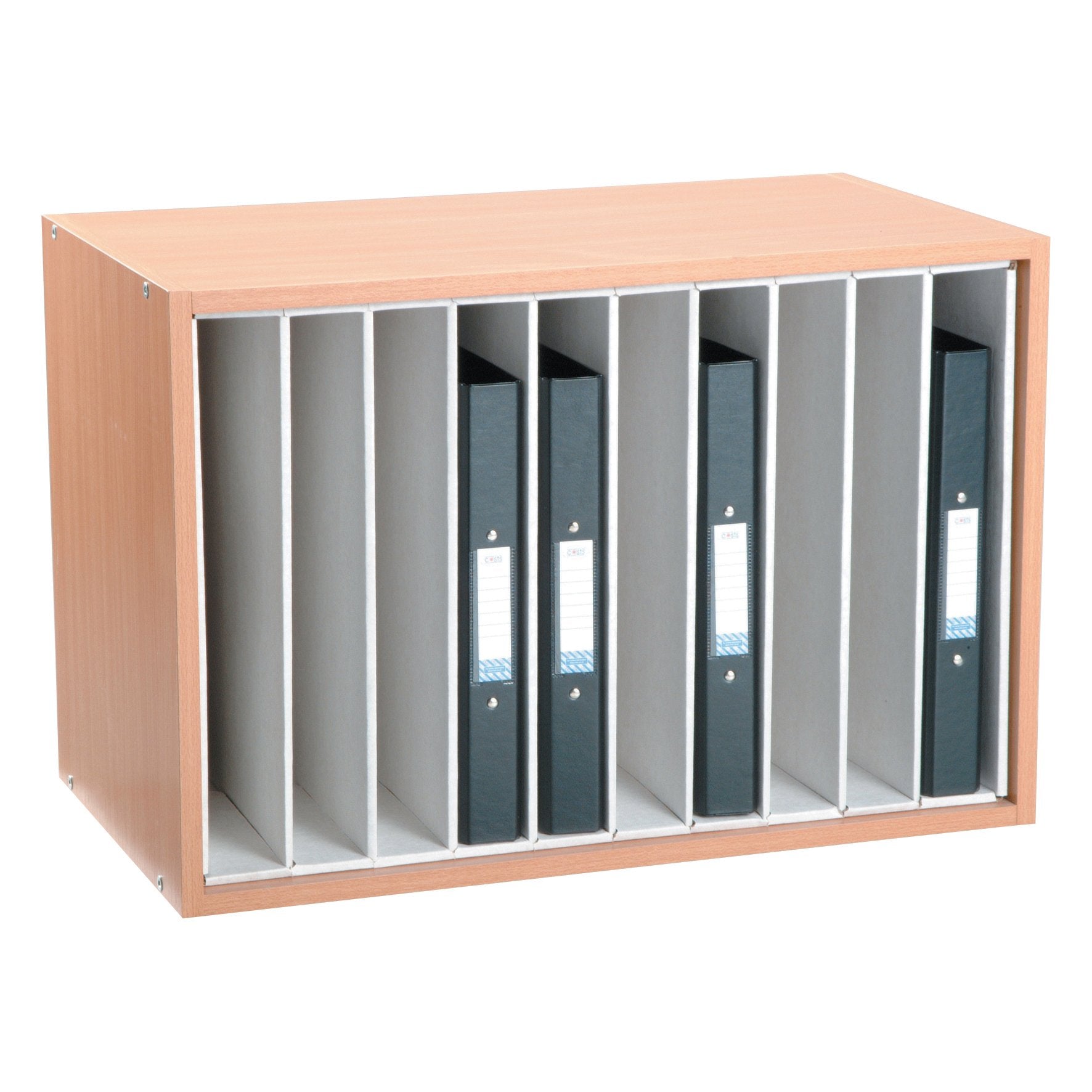 Ring Binder Beech Desktop Unit