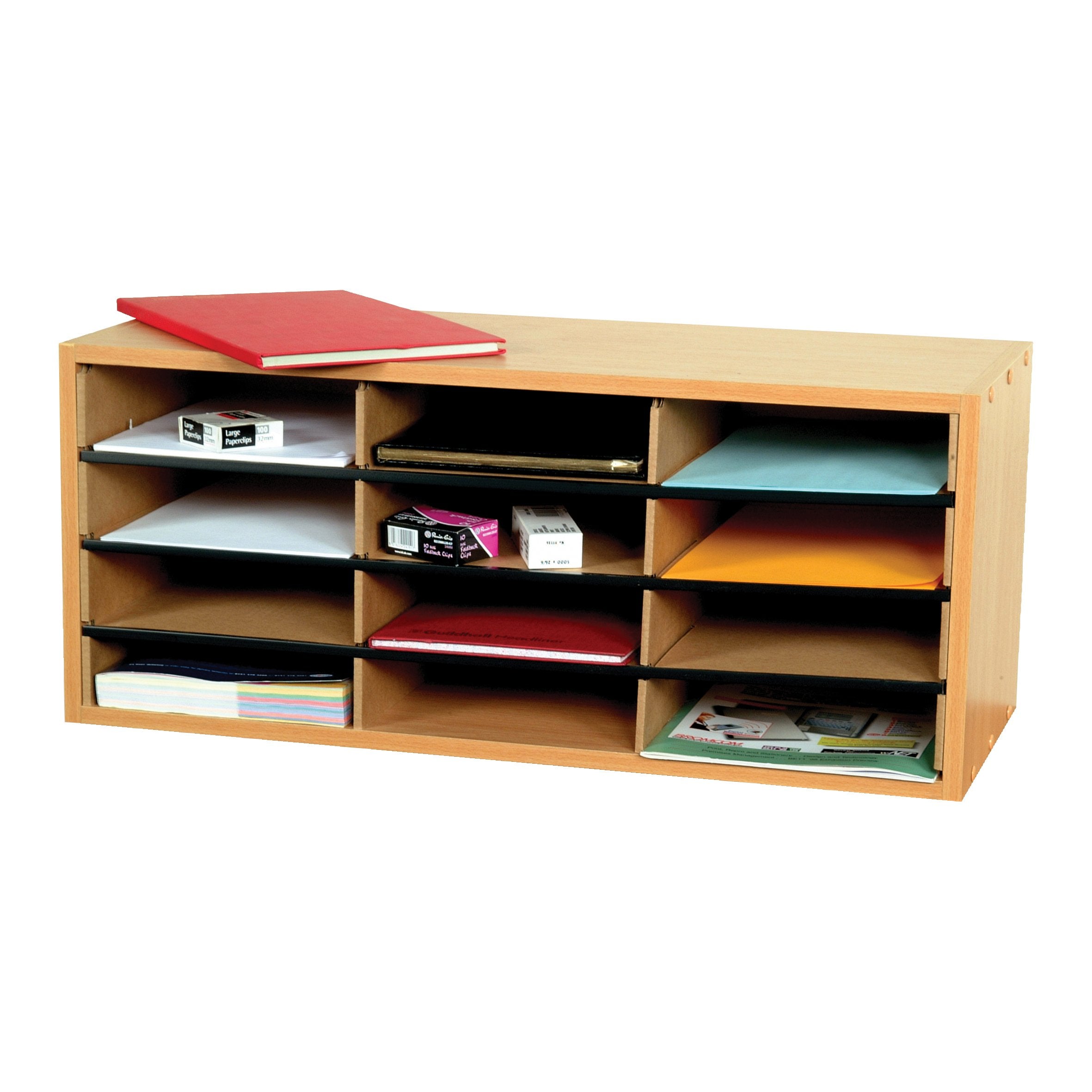 12-Section Beech Literature Organiser