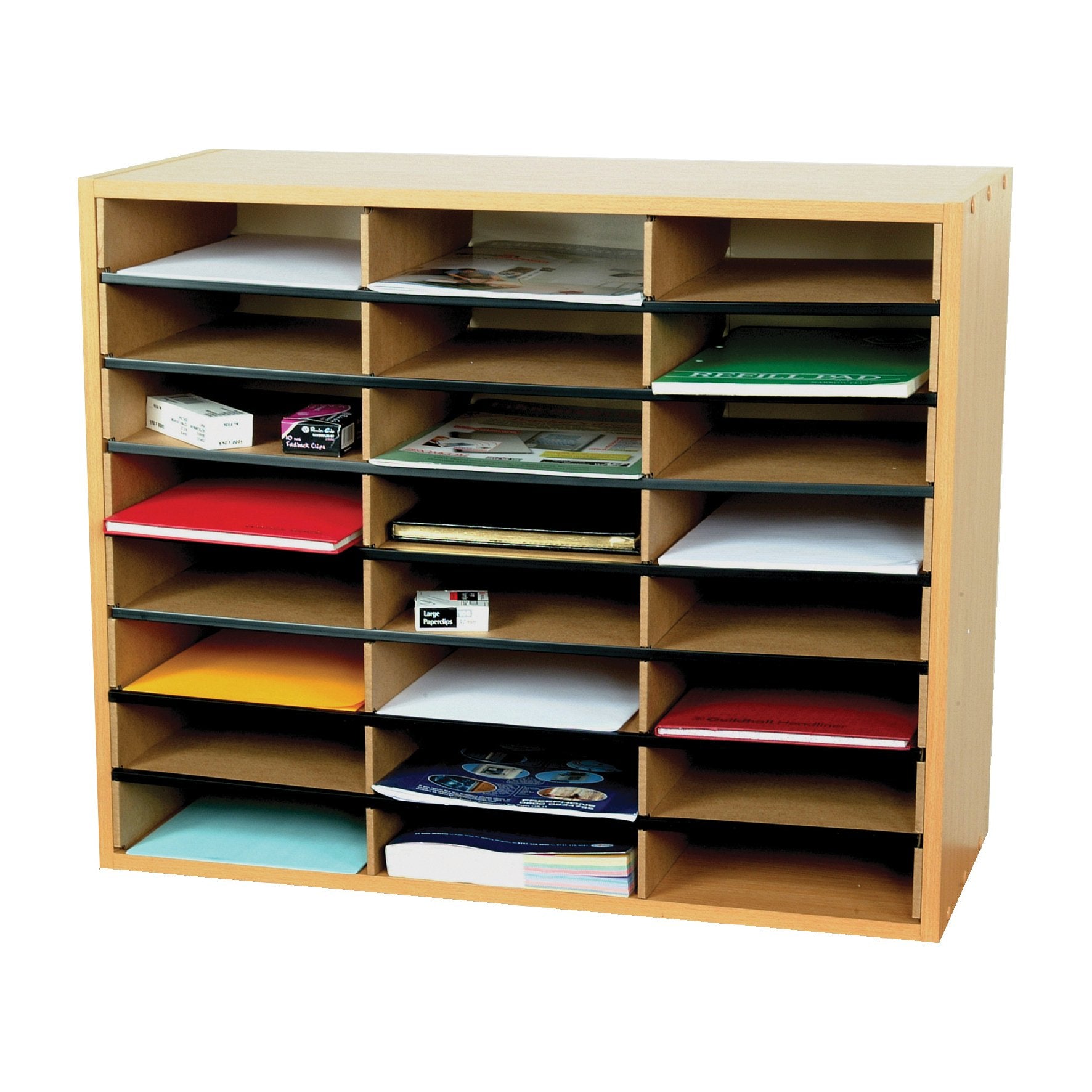 24-Section Beech Literature Organiser