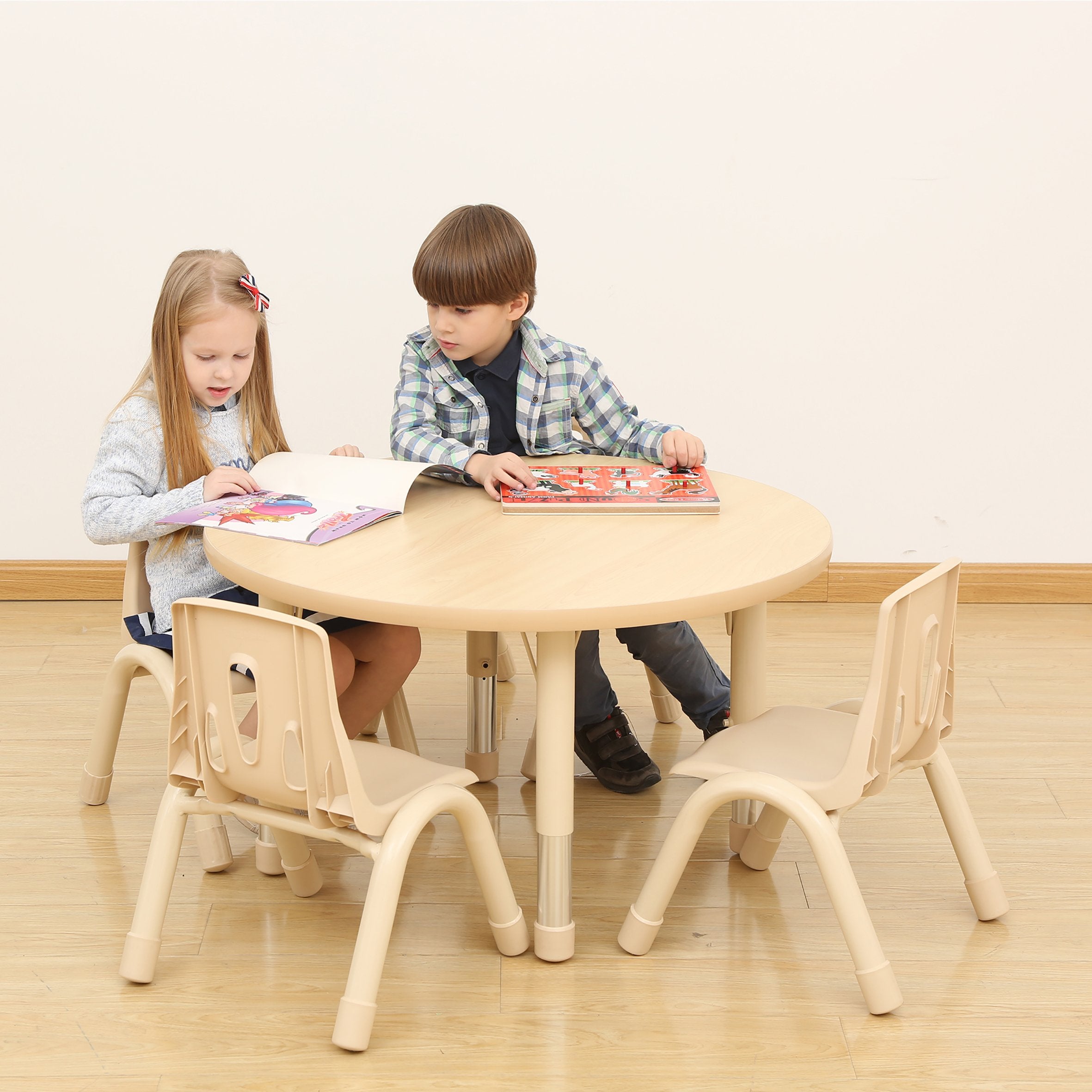 Elegant Height Adjustable Round Table (800mm)