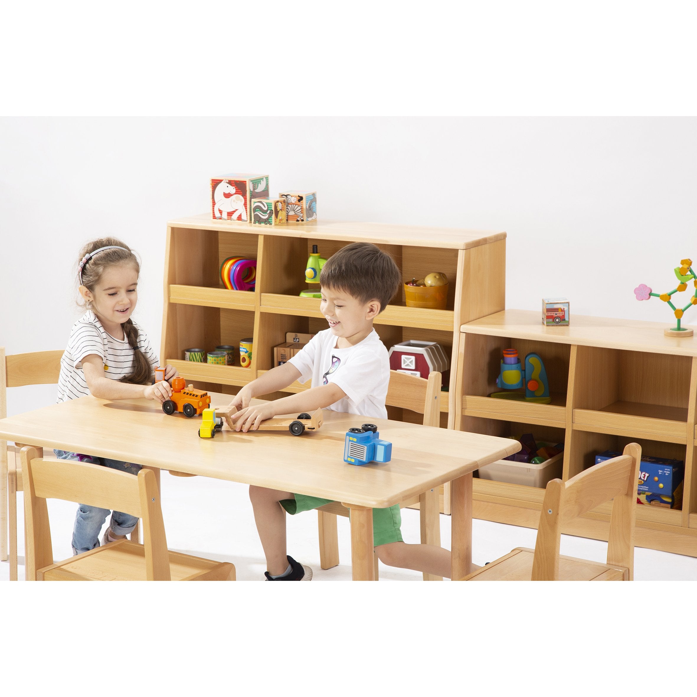Beechwood Rectangular Table H470mm
