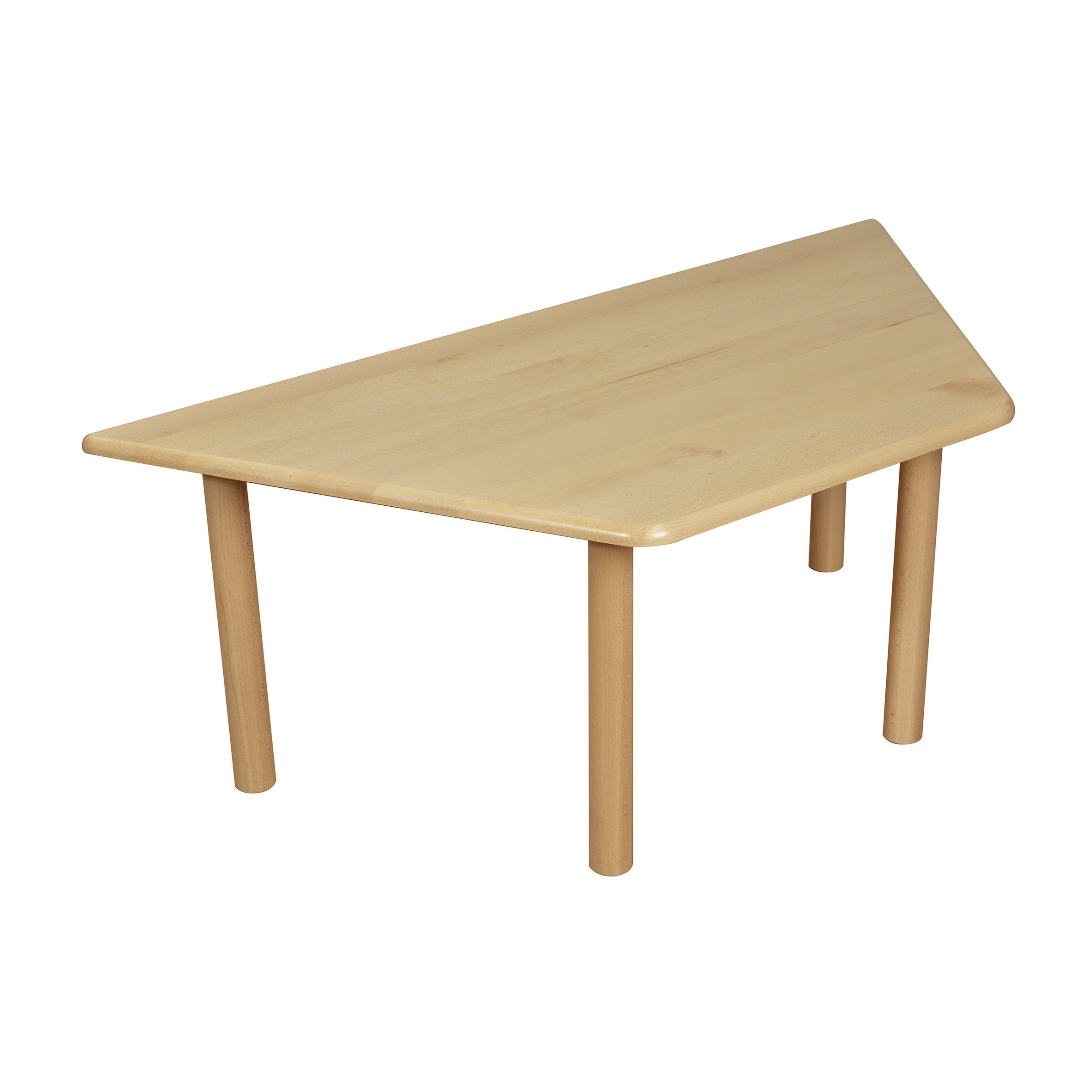 Beechwood Trapezoid Table H470mm