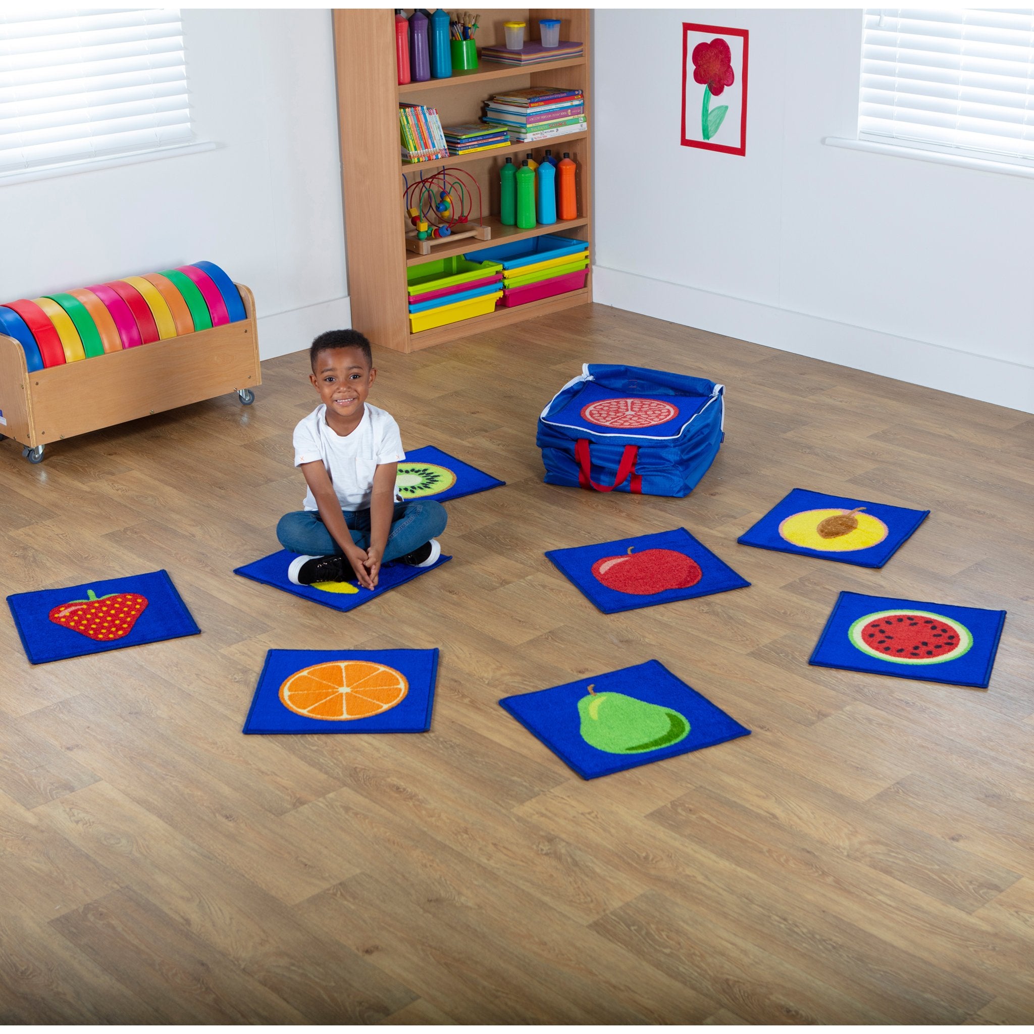 Fruit Mini Placement Carpets with Holdall pk 32