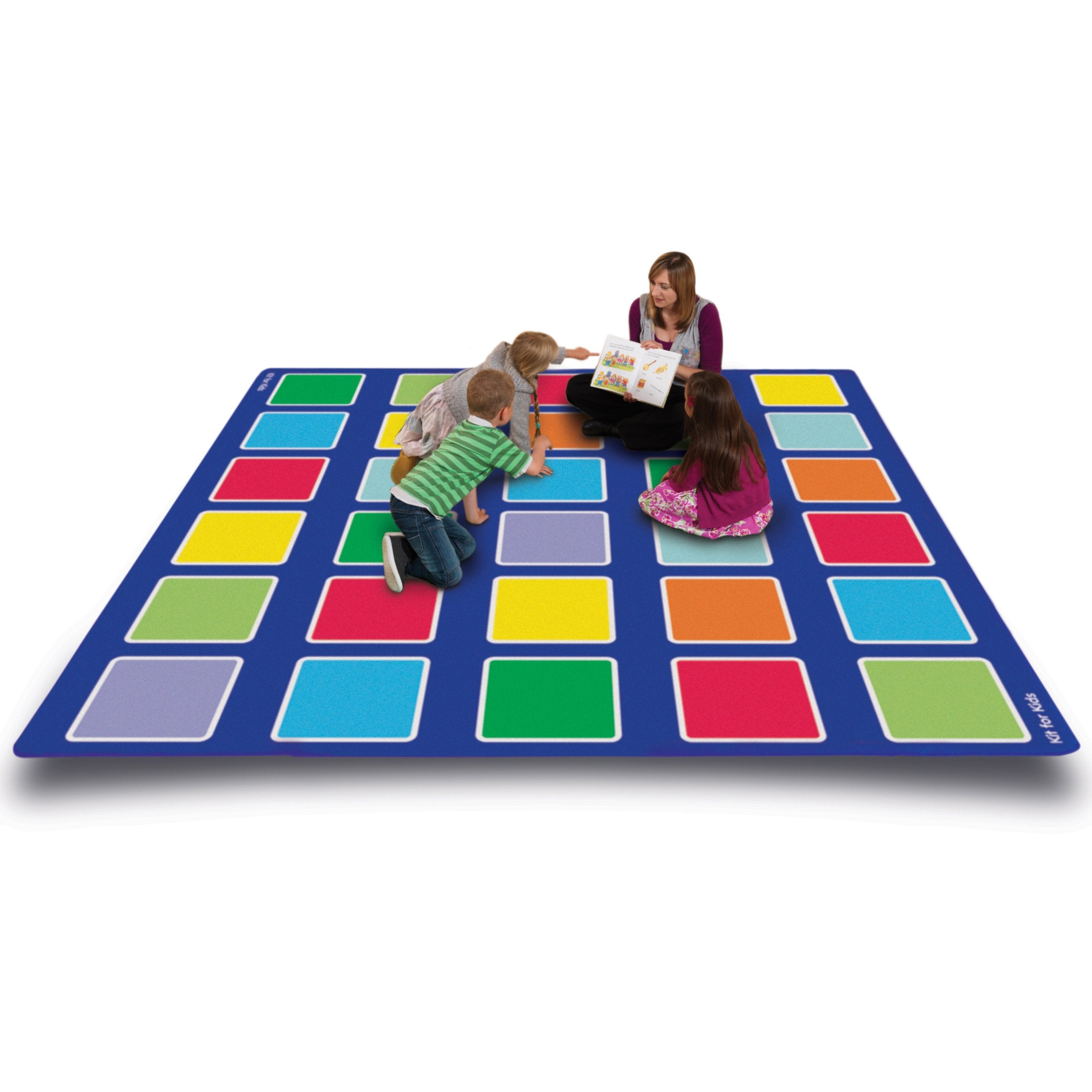 Rainbow™ Squares Large Placement Carpet