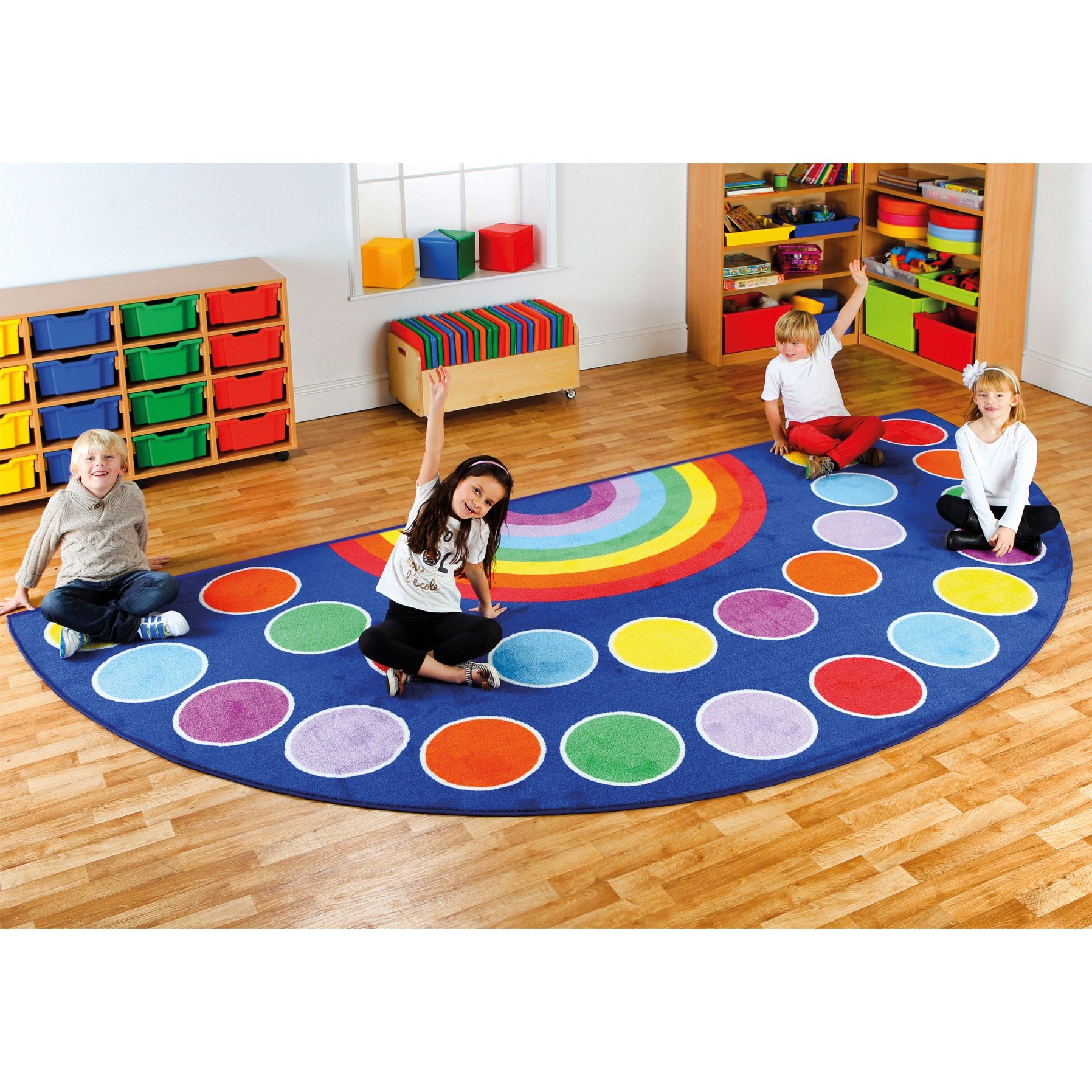 Rainbow™ Semi-Circle Placement Carpet