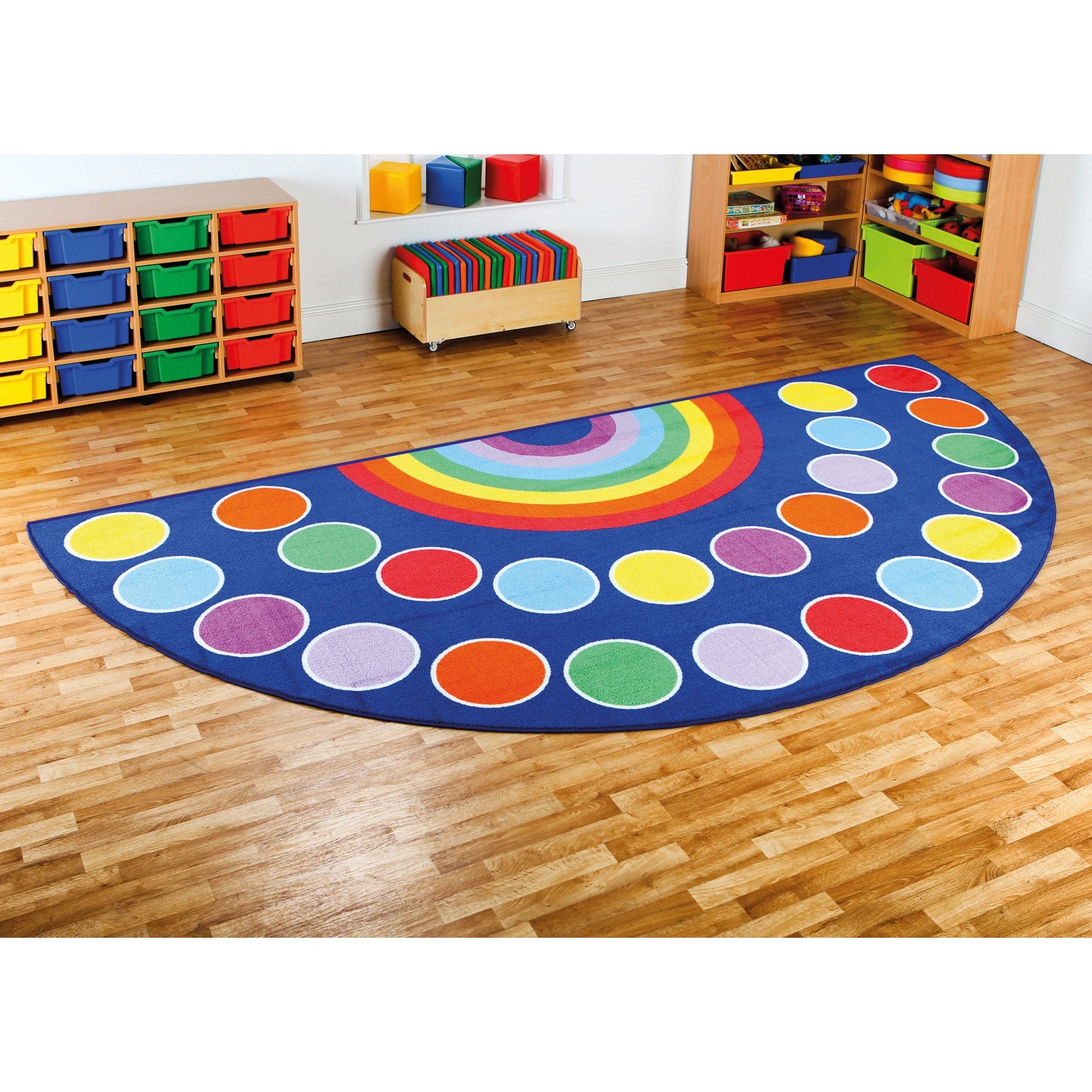 Rainbow™ Semi-Circle Placement Carpet