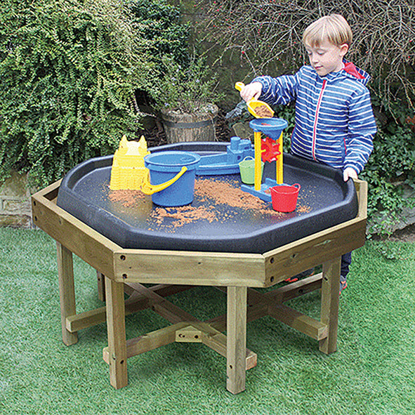 Outdoor Wooden Tuff Tray Stand (Tall)