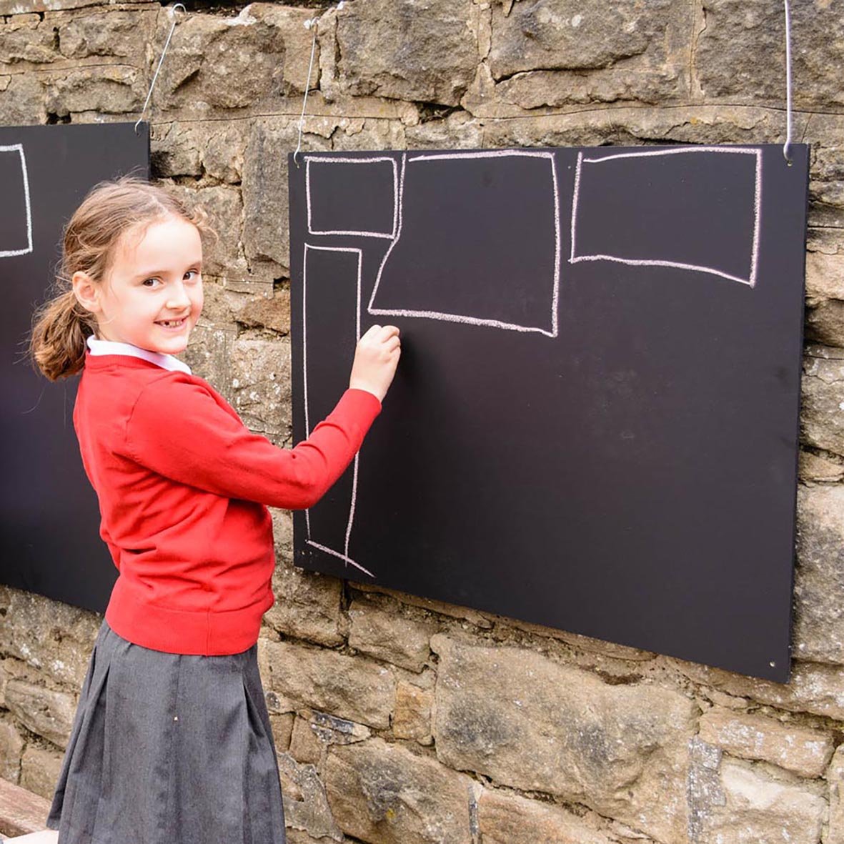 Rectangular Wooden Chalkboard