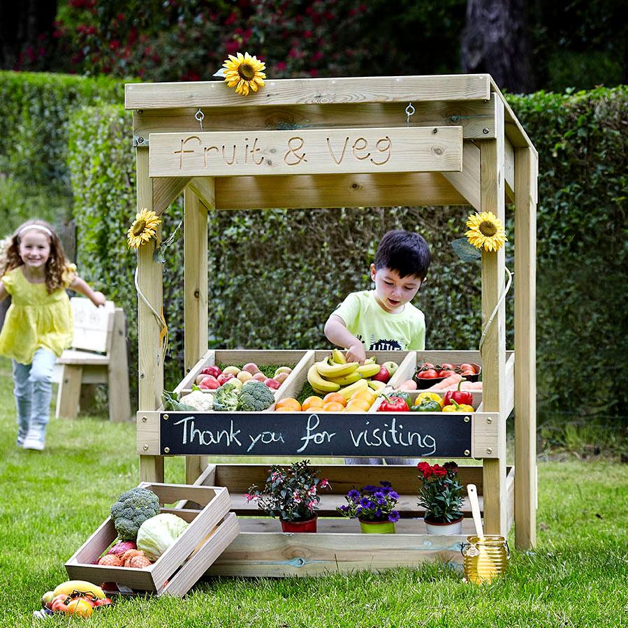 Outdoor Wooden Market Stall