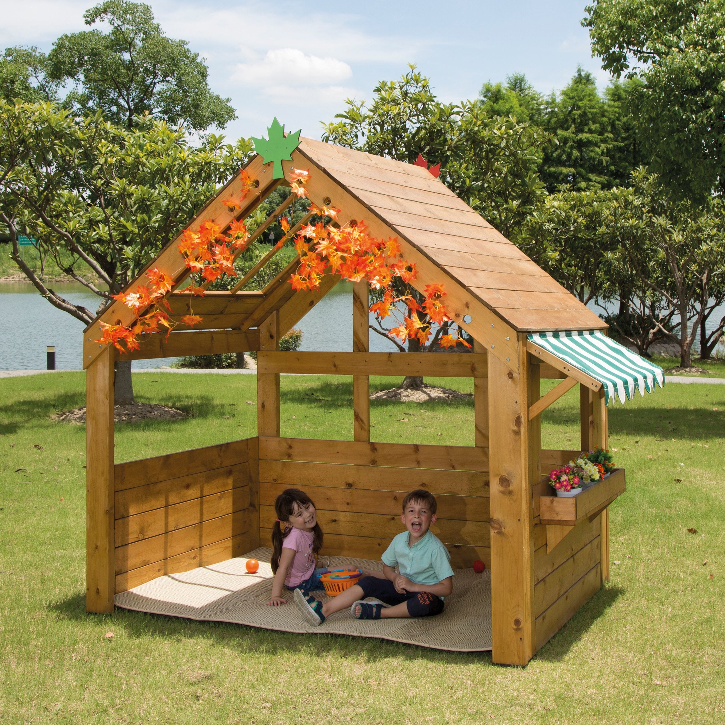 Outdoor Wooden Playhouse