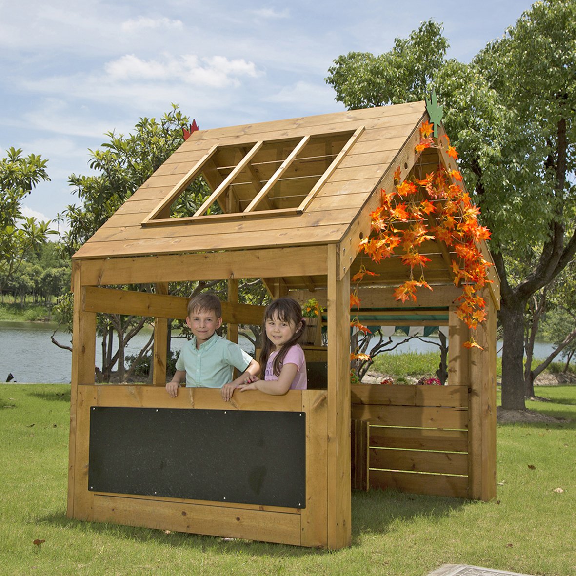 Outdoor Wooden Playhouse
