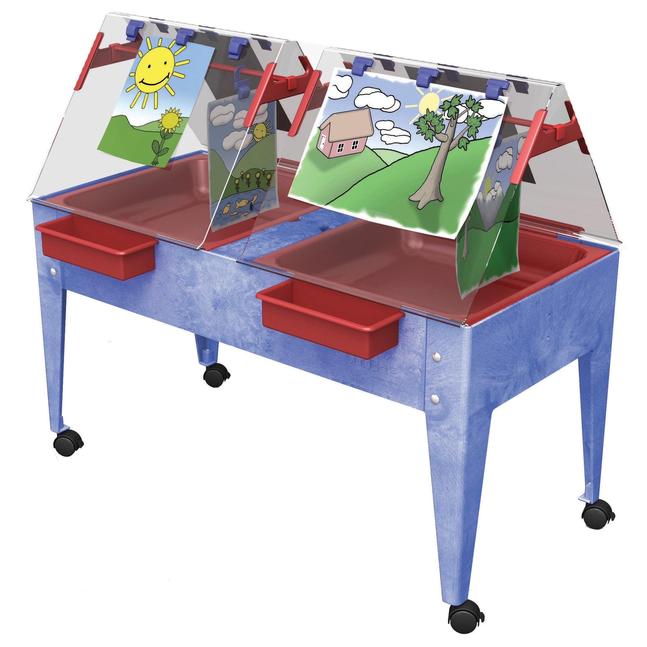 4 Station Easel & 2 Tray Table