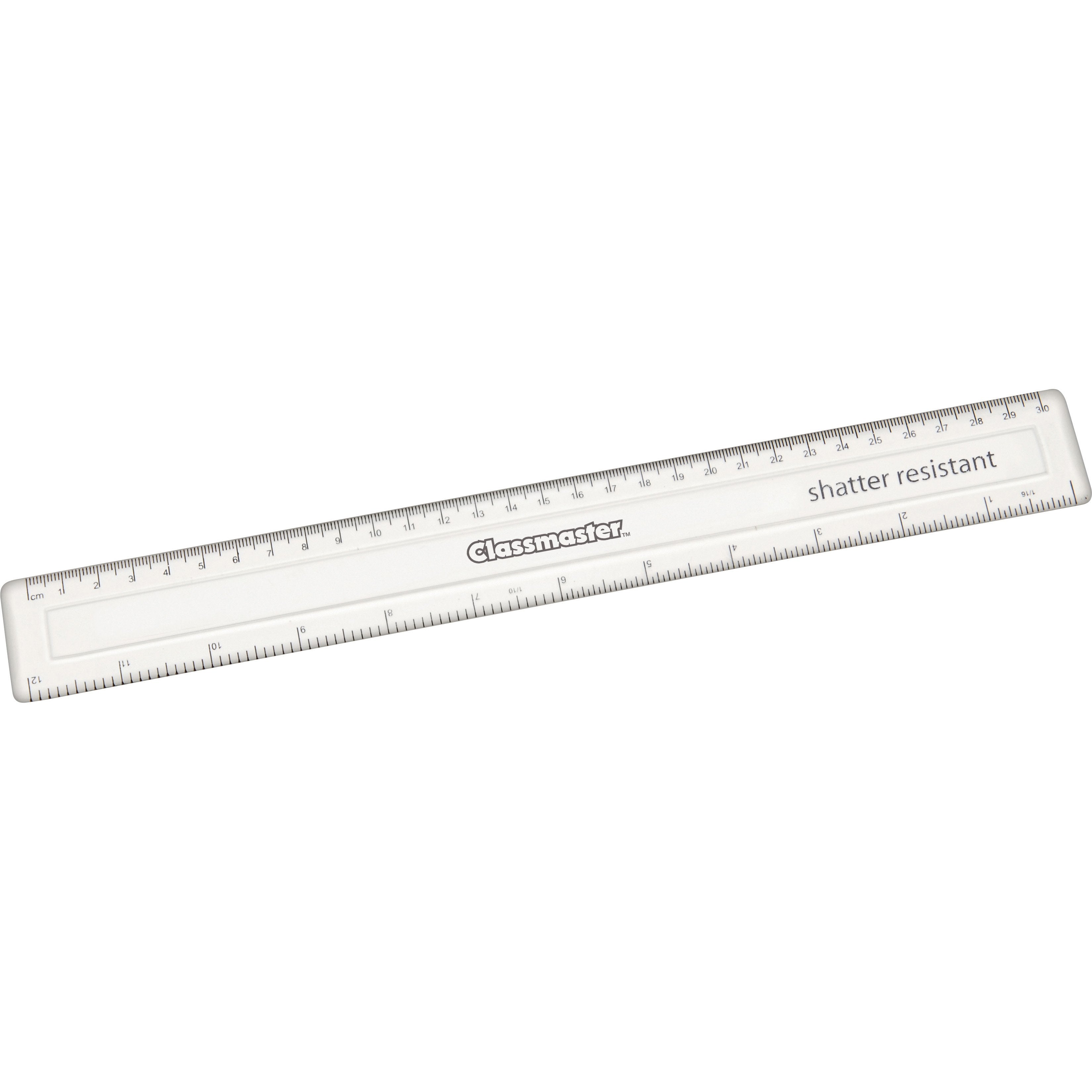 Shatter-Resistant-Ruler-(Clear)-30cm-pk-10