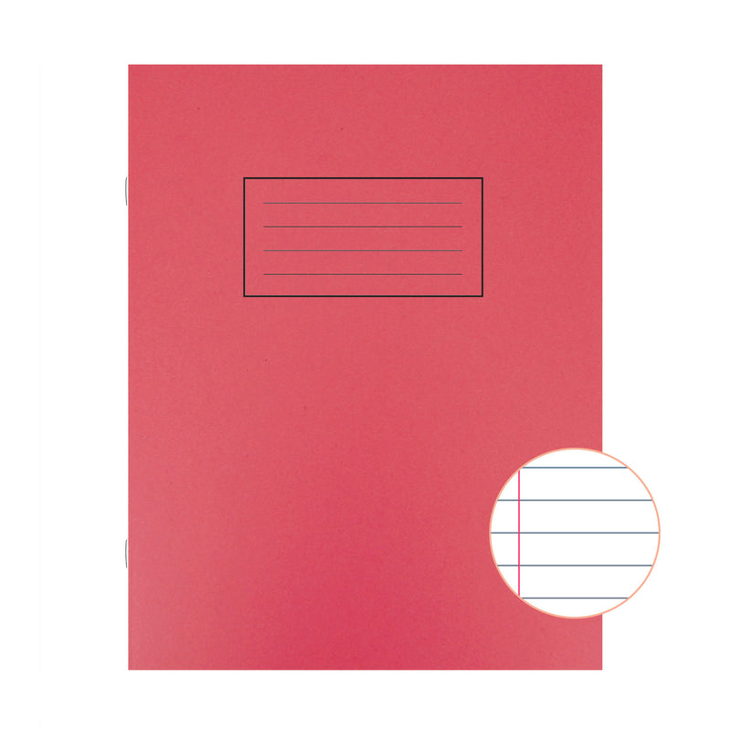 Exercise Books - Lined 9x7 Red pk 40