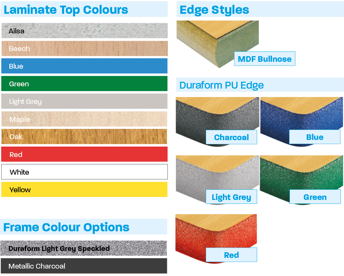 Crushed Bent Classroom Table - Square