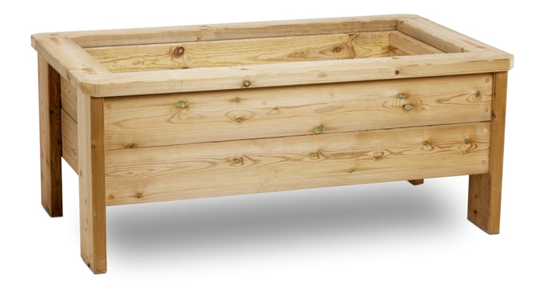 Raised Wooden Sandpit with Lid