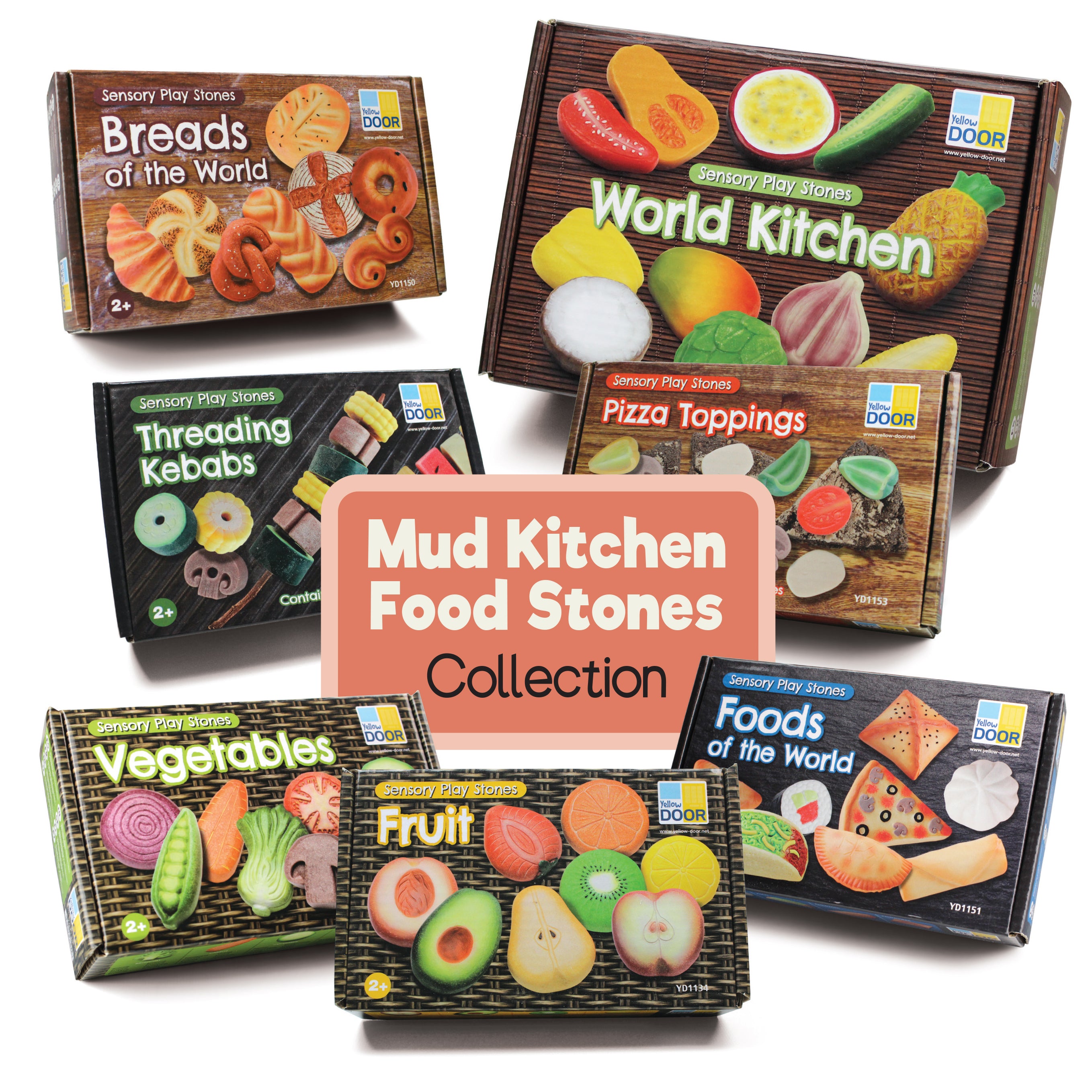 Mud Kitchen Food Stones Collection