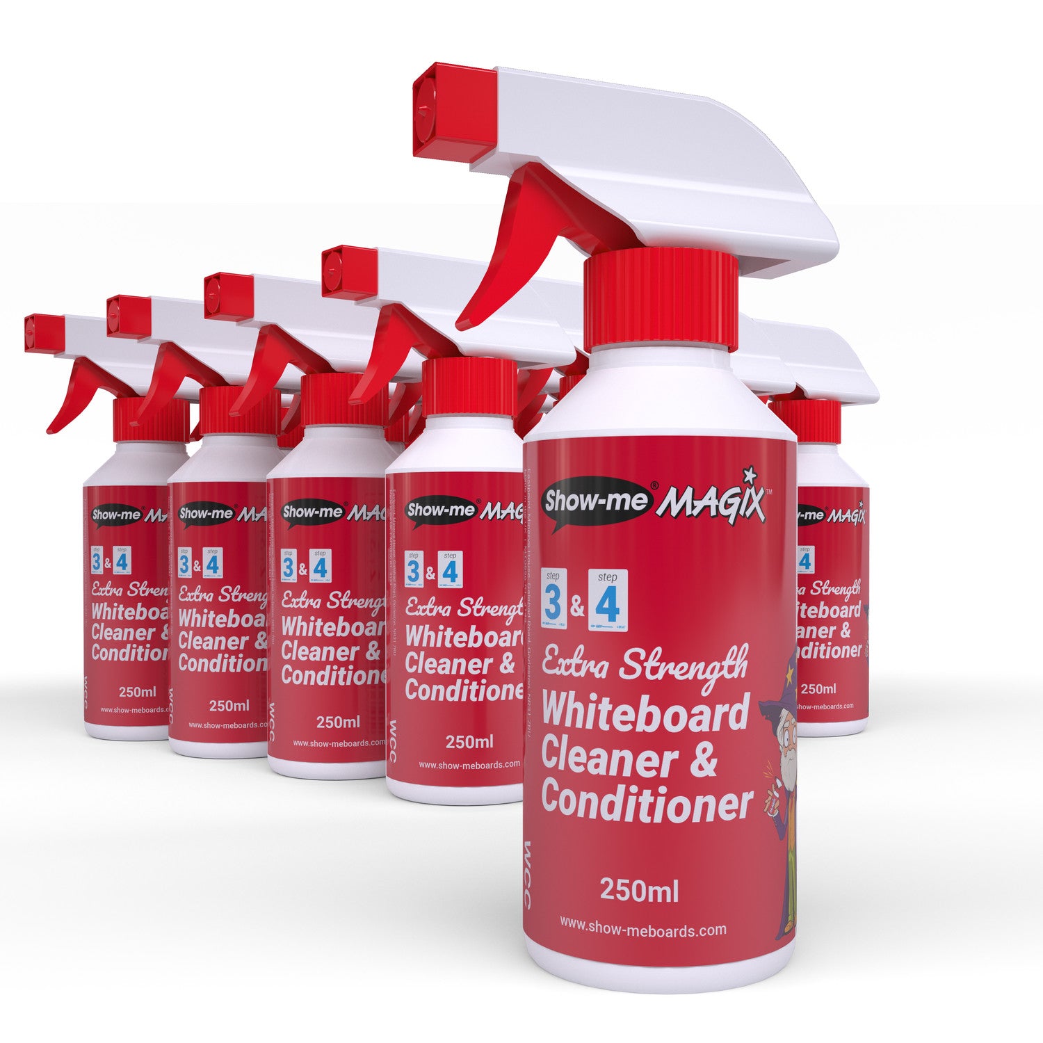 Magix Clean Show-me MAGIX Whiteboard Cleaner and Conditioner 250ml pk 16