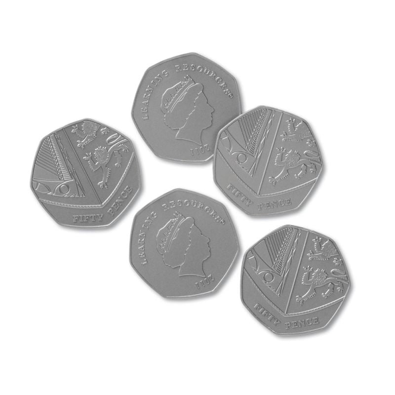 Role Play Money - 50p Coins pk 100