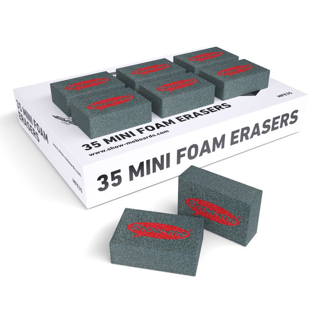 Show-Me Mini Foam Erasers pk 35