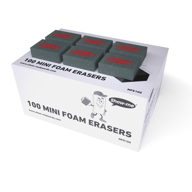 Show-Me Mini Foam Erasers pk 100