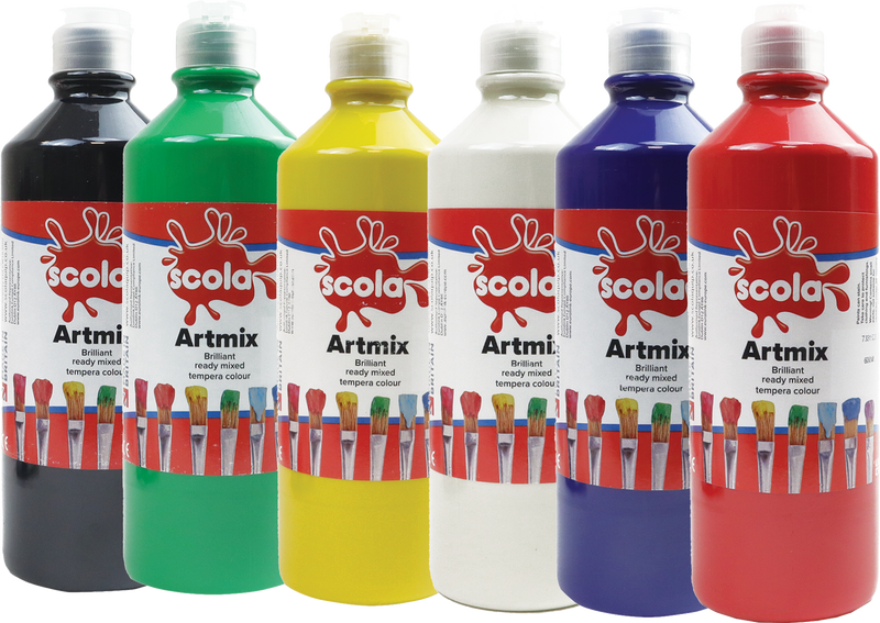 Ready Mixed Paint - Assorted Colours 6 x 600ml