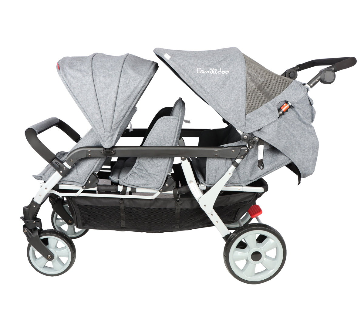 Familidoo 6 Seater Budget Stroller with Raincover Springboard Supplies