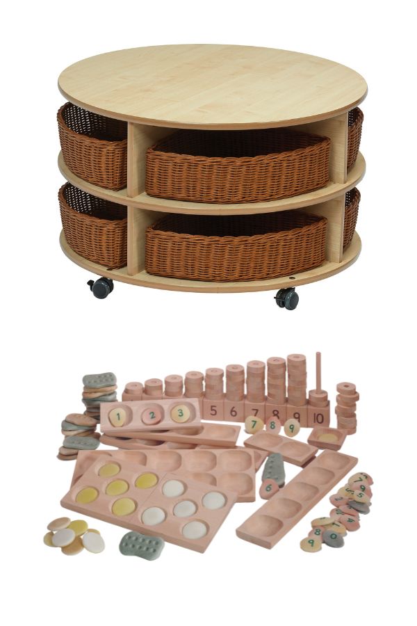 Millhouse Double Tier Mobile Circular Storage Unit