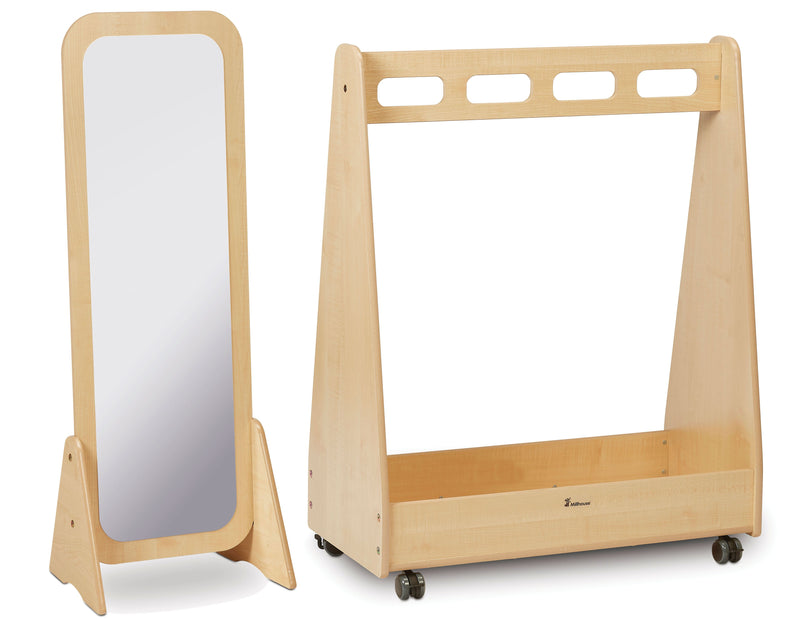 Millhouse Basic Dressing up Trolley plus Freestanding Mirror
