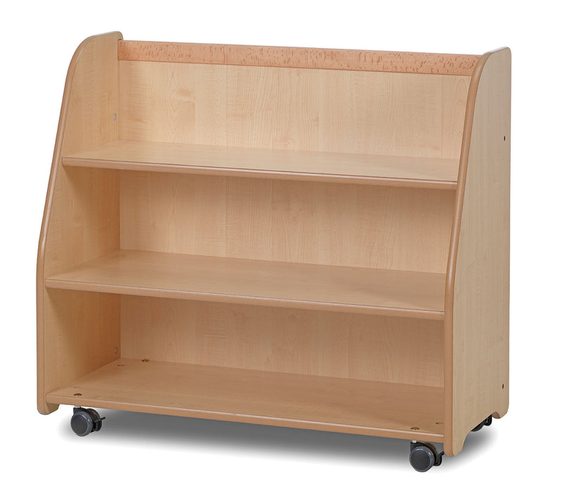 Millhouse Mobile Tiered Shelf Unit with Mirror Back